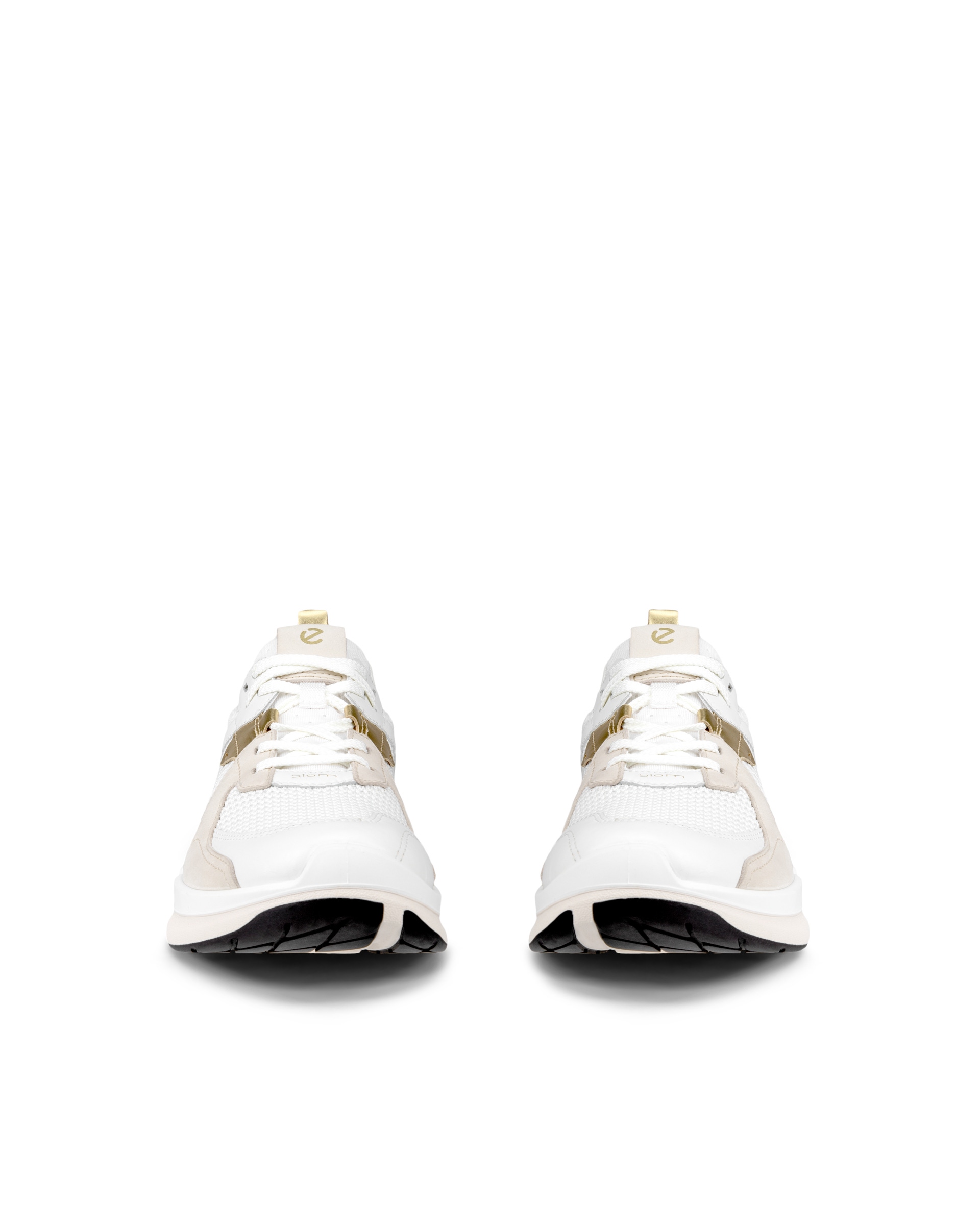 Women's ECCOยฎ Biom 2.2 Leather Sneaker - White - Front pair