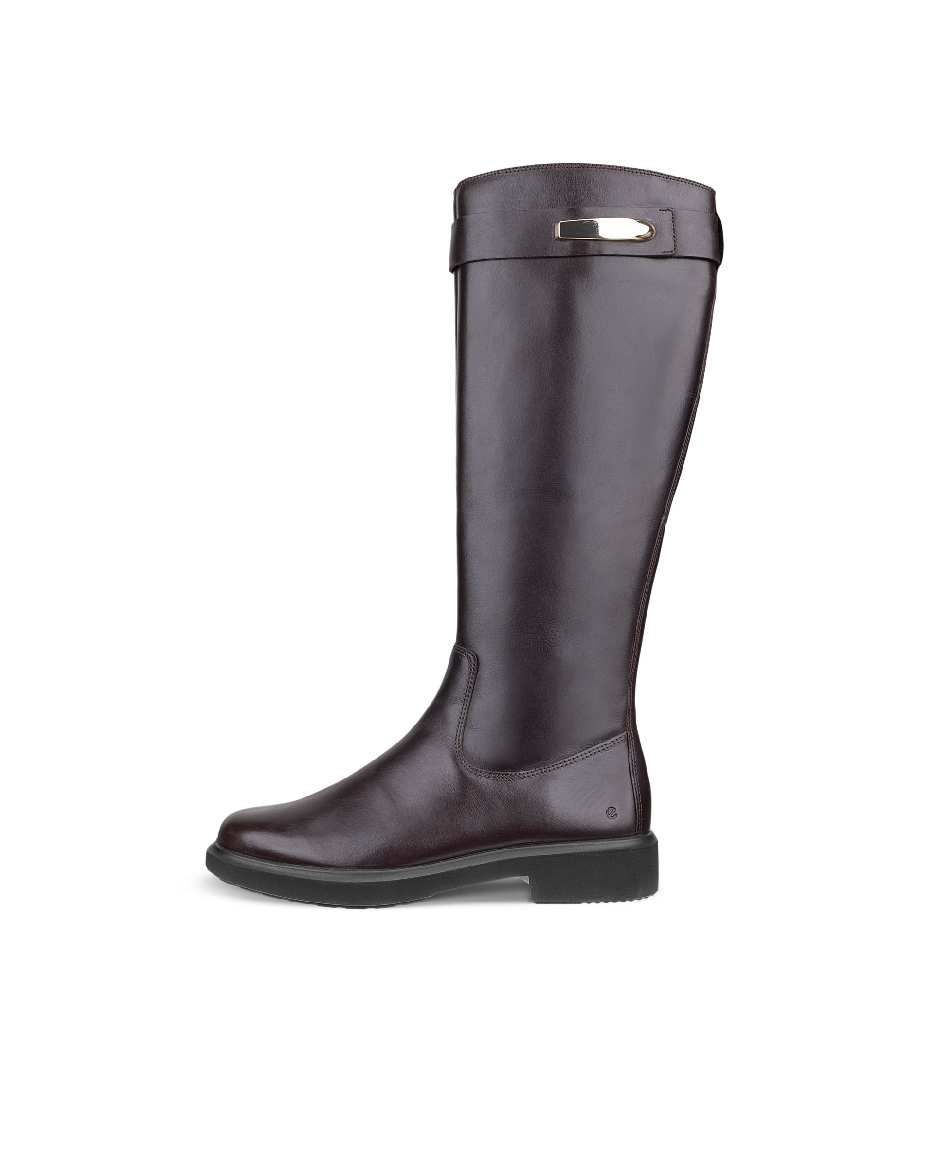 Women's ECCO® Metropole Amsterdam Leather High-Cut Boot - Brown - Outside