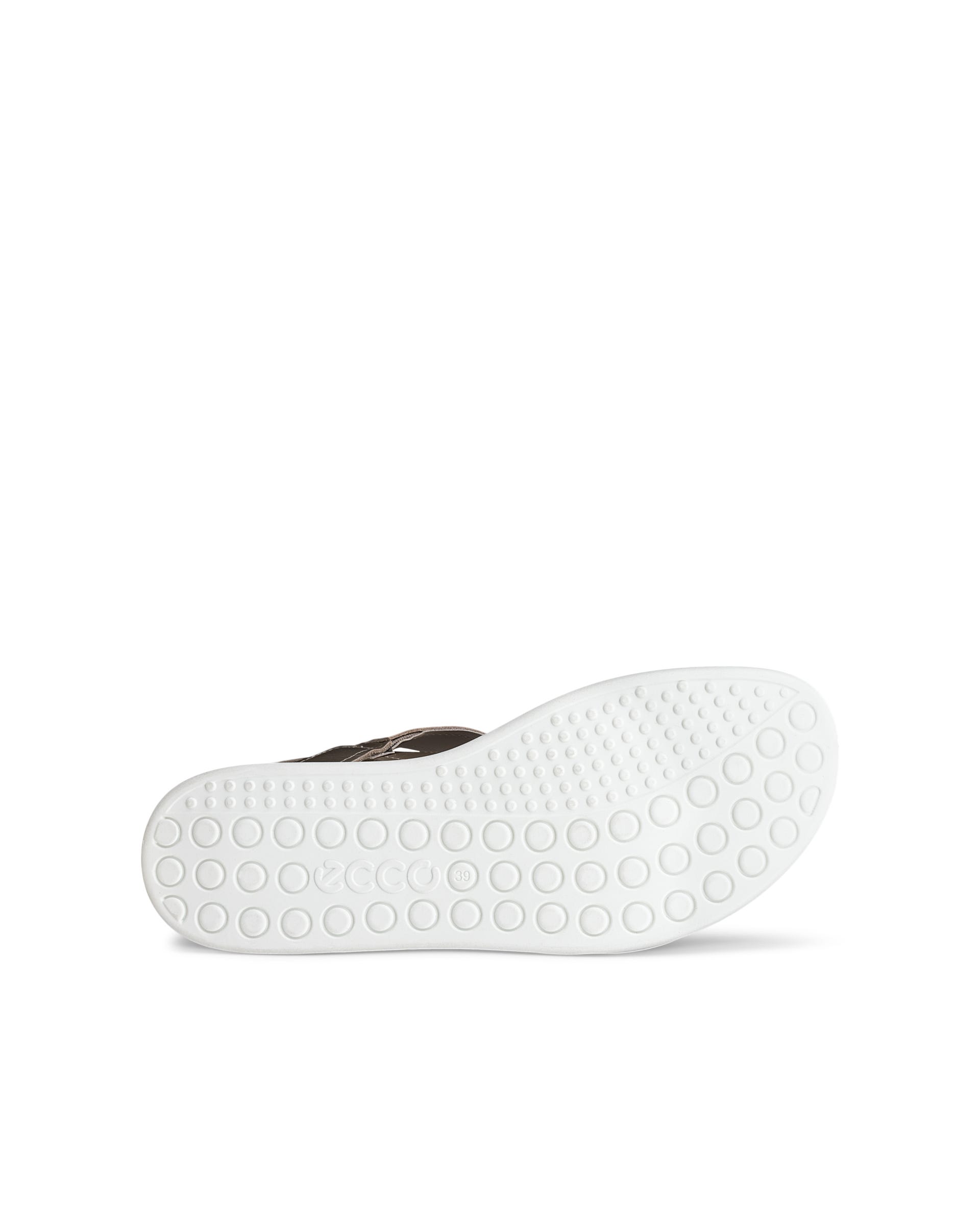 ECCO® SOFT SANDAL Damen Ledersandale mit zwei Riemen - Gold - Sole