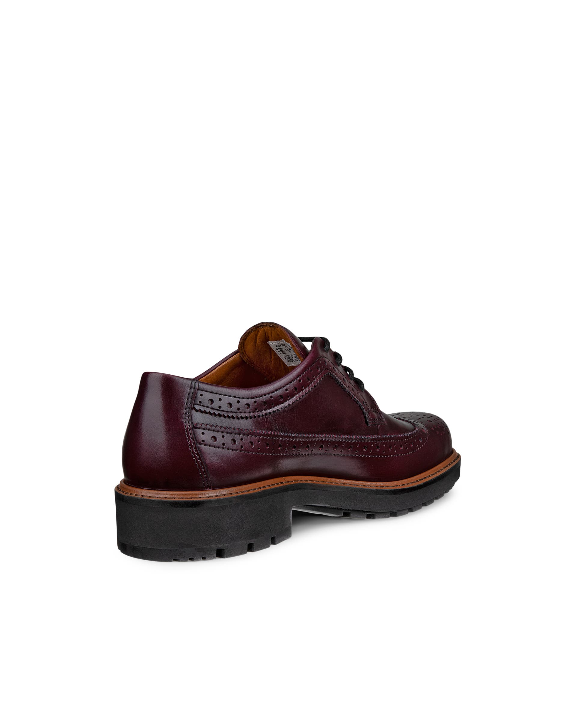 Women's ECCO® Metropole Oslo Leather Derby Shoe - Red - Back