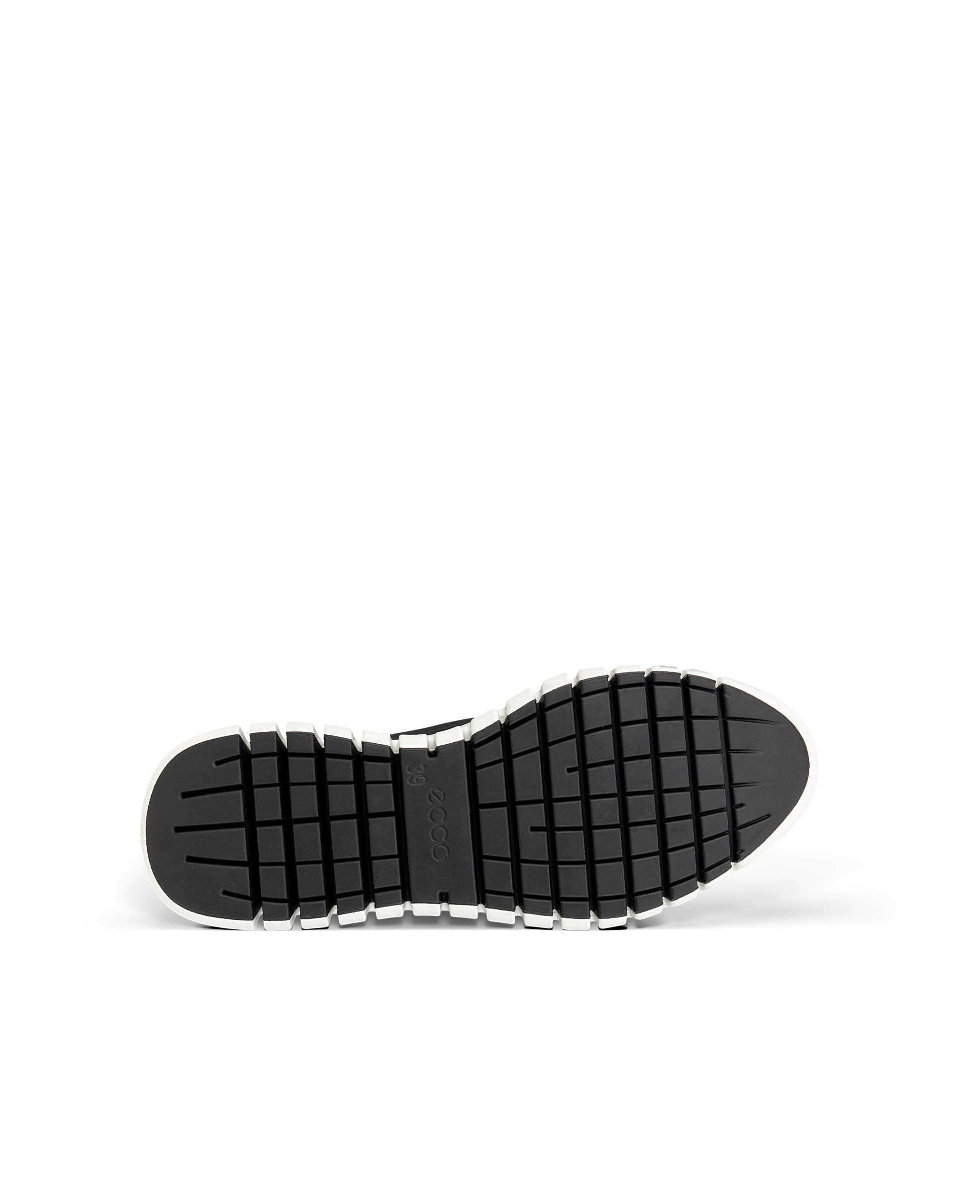 ECCO Gruuv Flexible Sole Women ウィメンズ レザースニーカー - ブラック - Sole