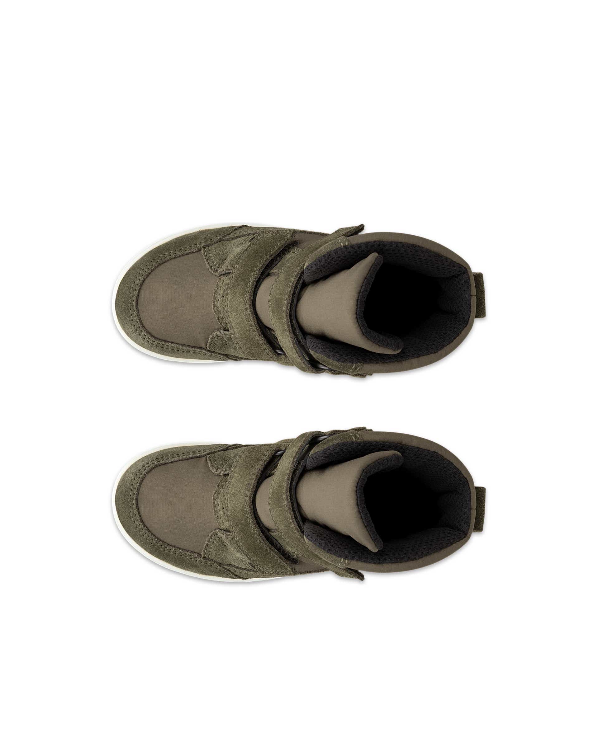 Botas inverno Gore-Tex camurça criança ECCO® URBAN SNOWBOARDER - Verde - Top left pair