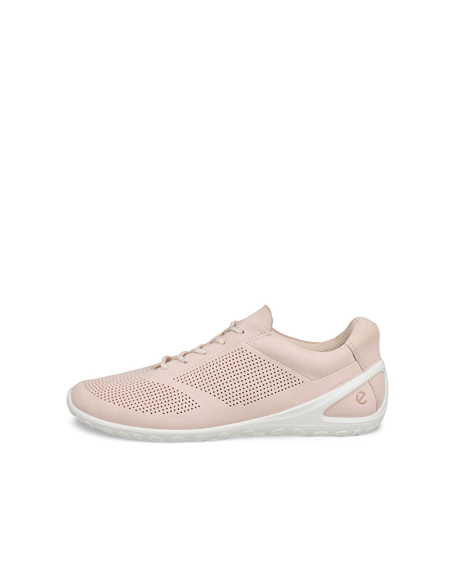 Damskie sznurowane buty z nubuku ECCO® BIOM LITE - Różowy - Outside