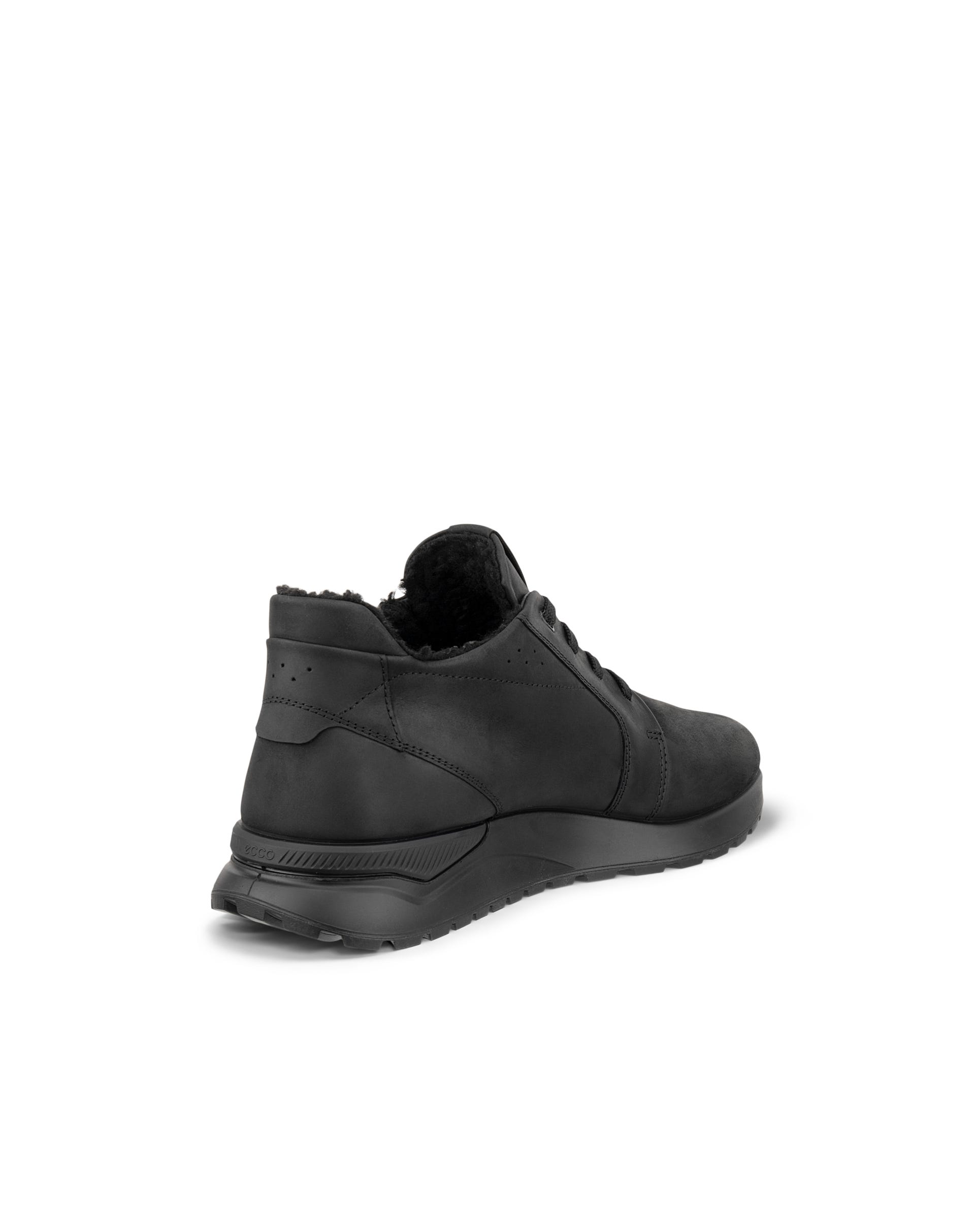 ECCO® ASTIR NEO Herren High-Top-Sneaker aus Nubukleder - Schwarz - Outside