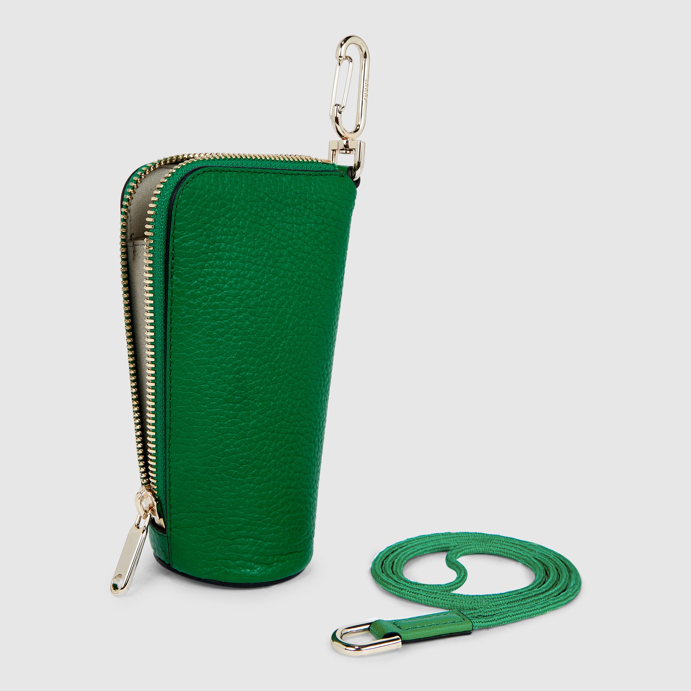 ECCO® Textureblock Leather Pouch Bag - Green - Back