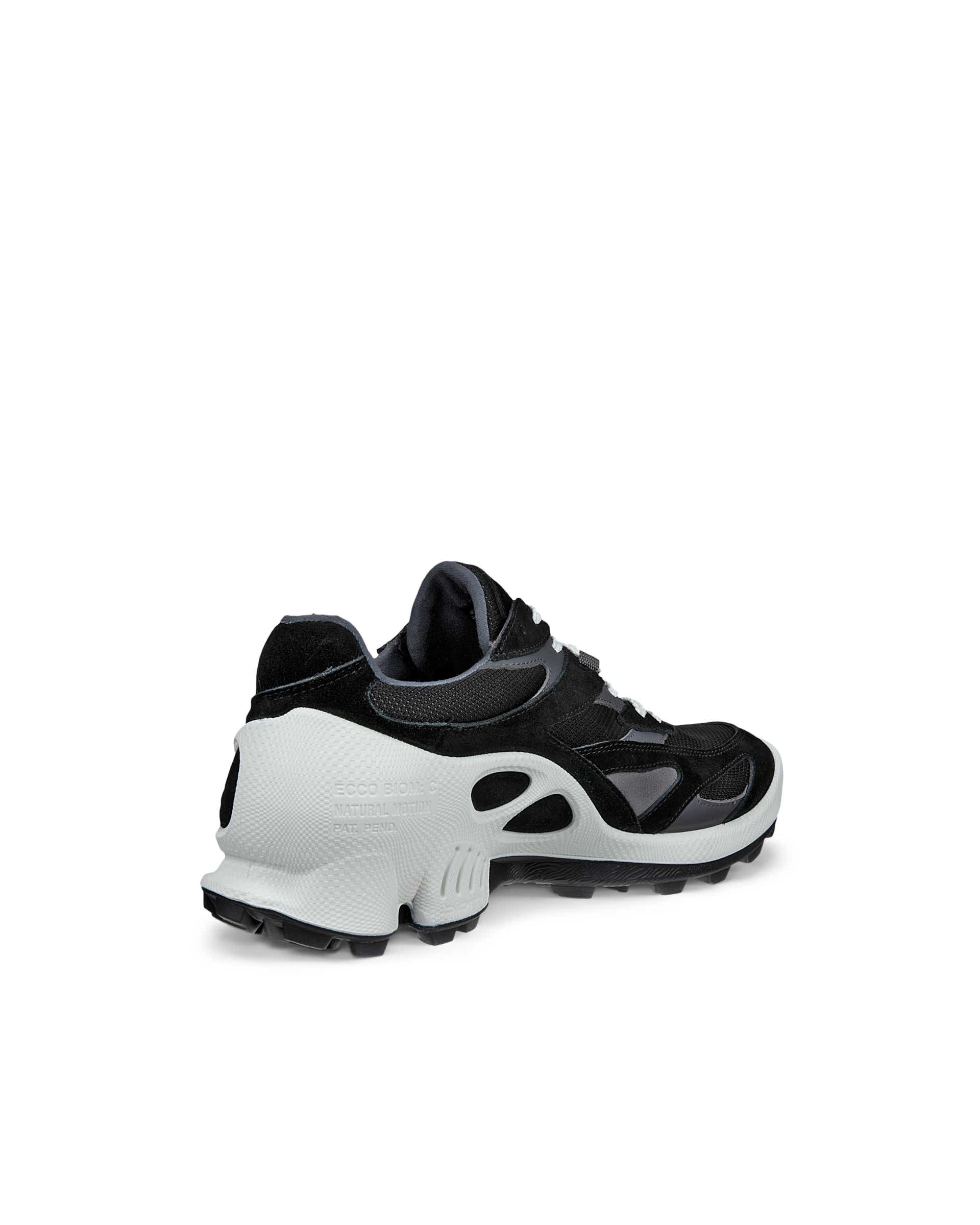 Men's ECCO® Biom C-Trail Suede Sneaker - Black - Back