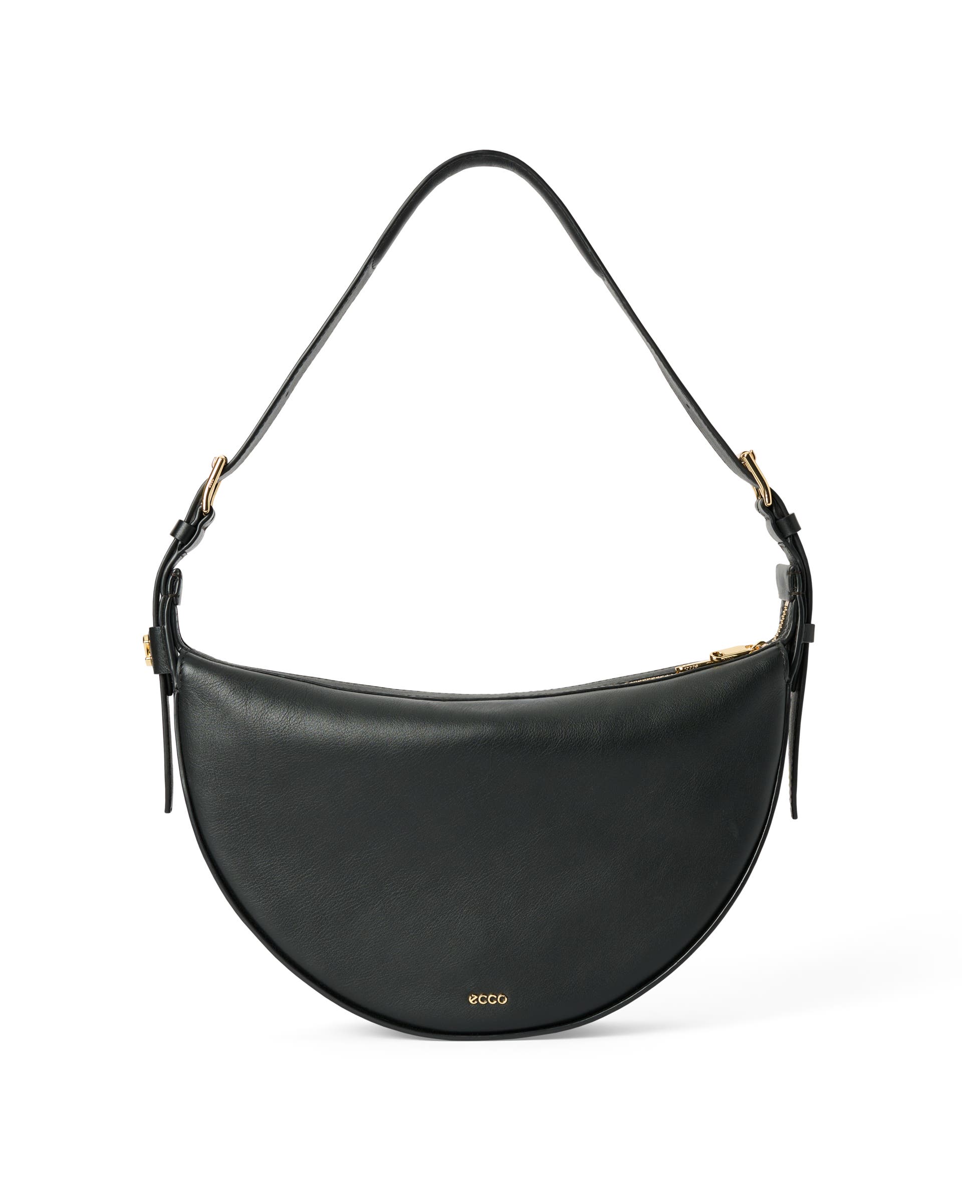 ECCO® FORTUNE Leather Shoulder Bag - Black - Main