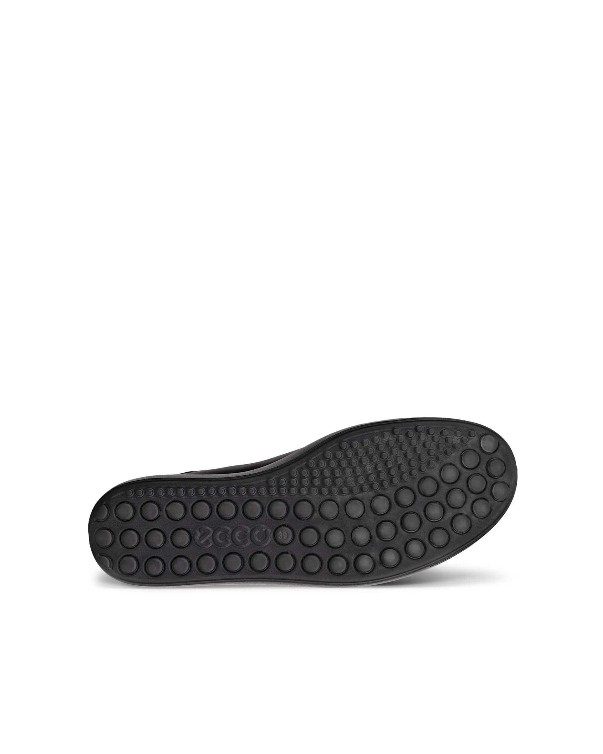 ECCO® SOFT 7 dames leren sneaker - Zwart - Sole