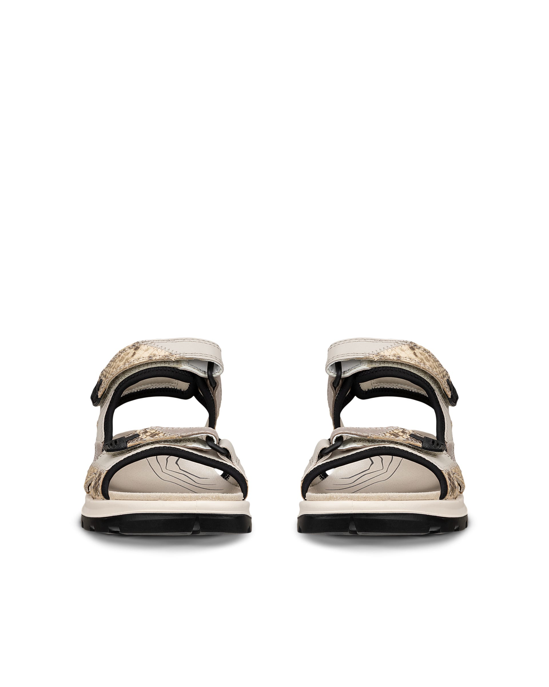 Women's ECCO® Offroad Nubuck Hiking Sandal - Beige - Outside