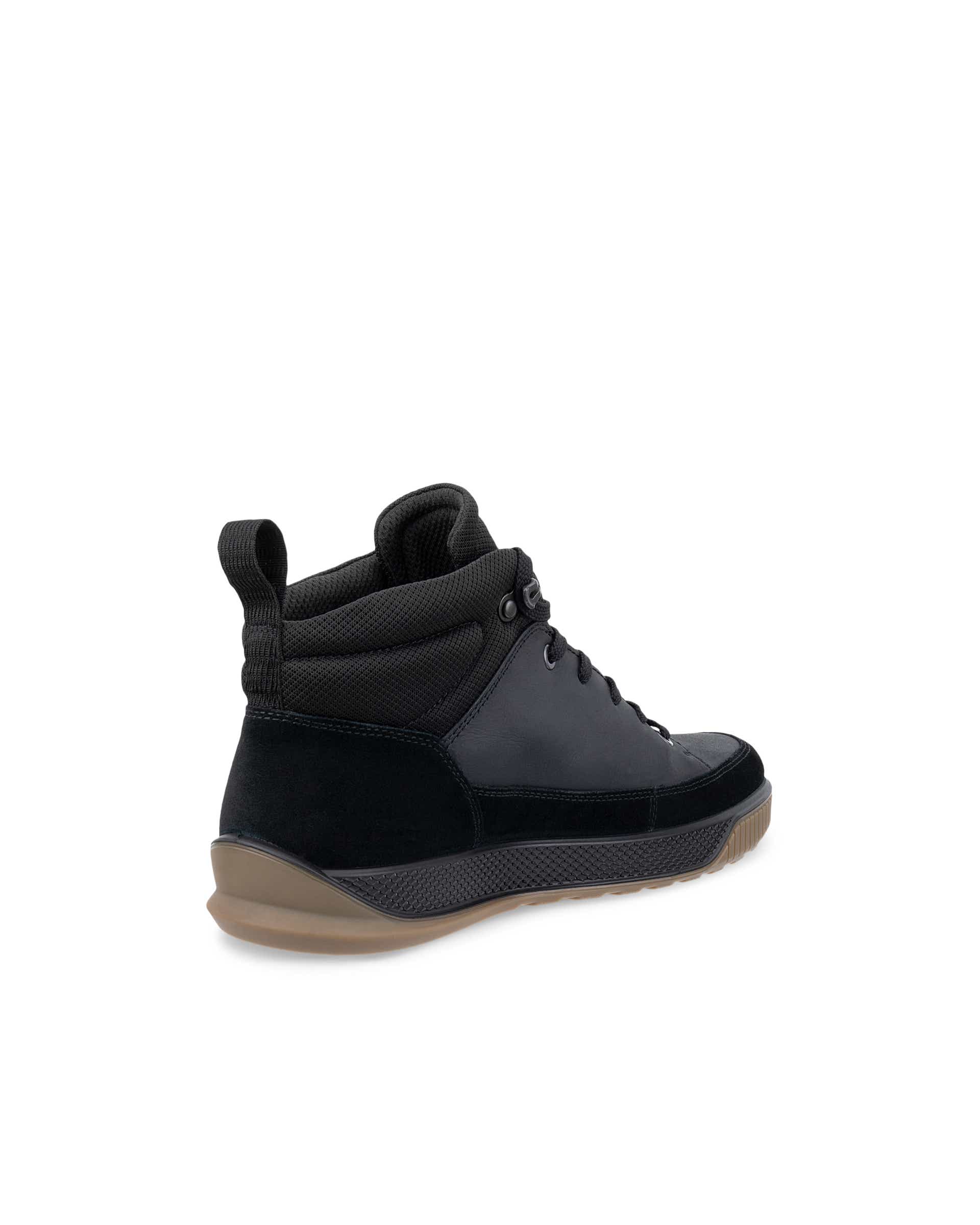 ECCO® BYPATH TRED bottines imperméable en nubuck pour homme - Noir - Back