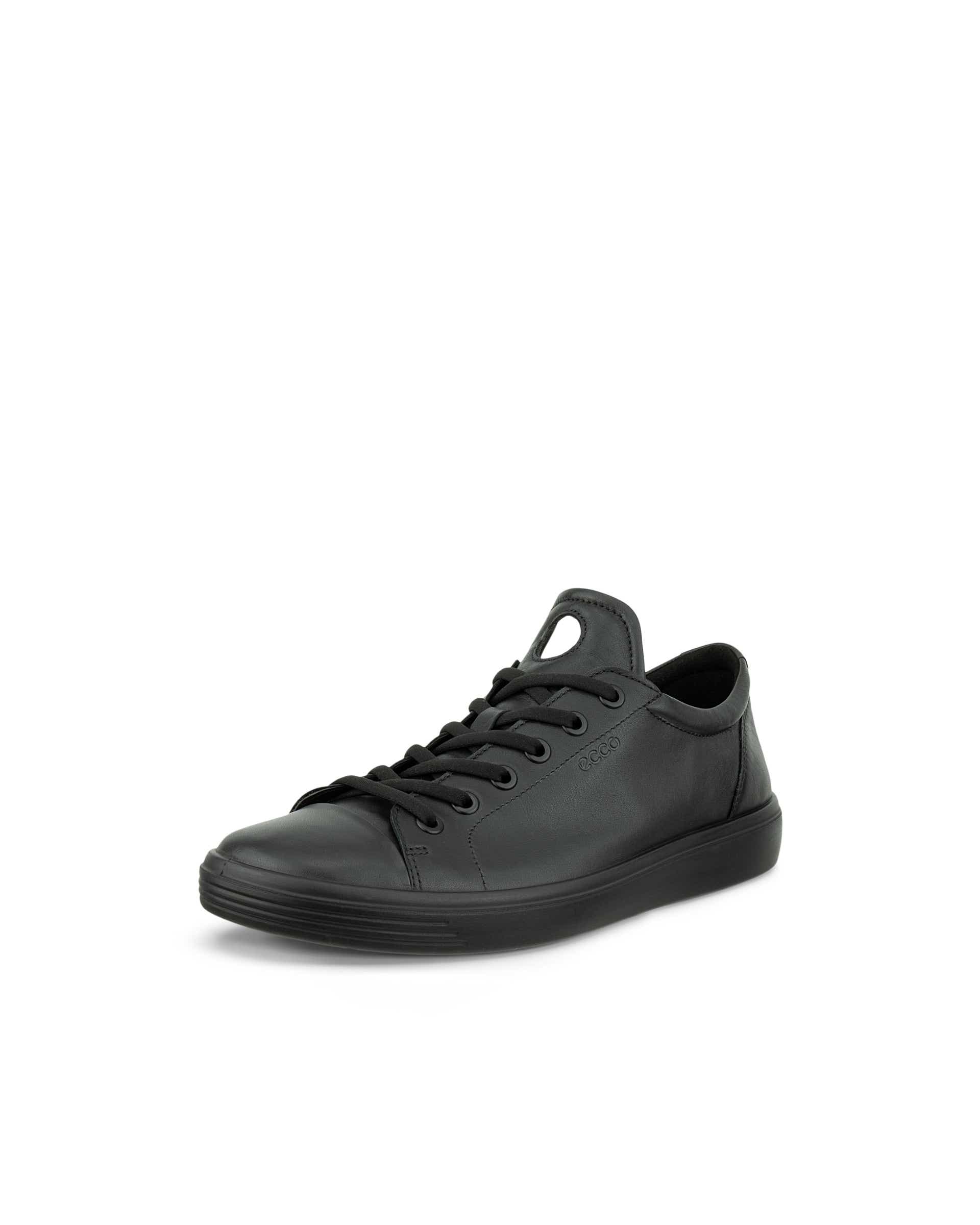 Women's ECCO® SOFT CLASSIC Leather Trainer - Black - Main