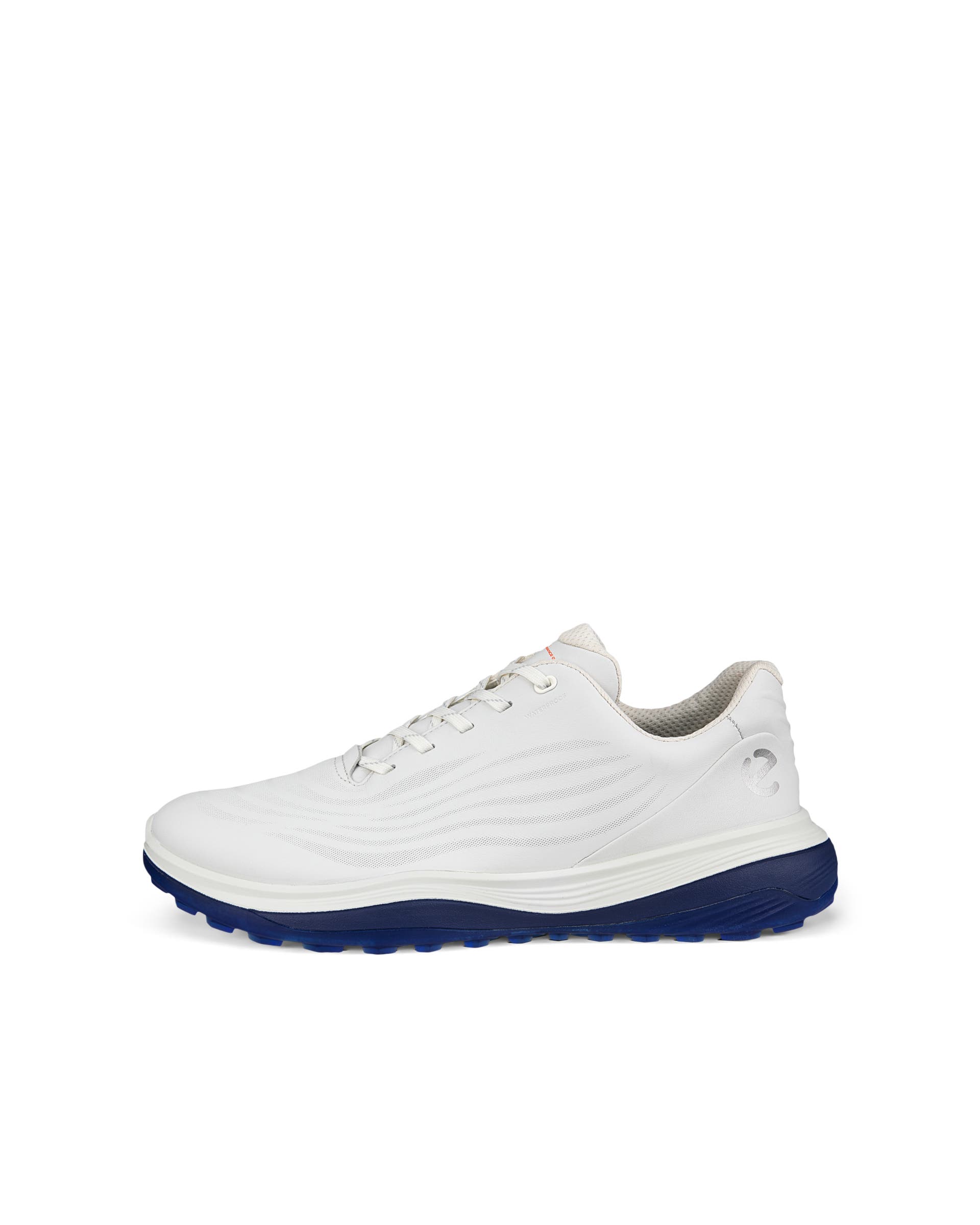 ECCO LT1 GOLF LACE Men メンズ レザーウォータープルーフゴルフシューズ - ホワイト - Outside