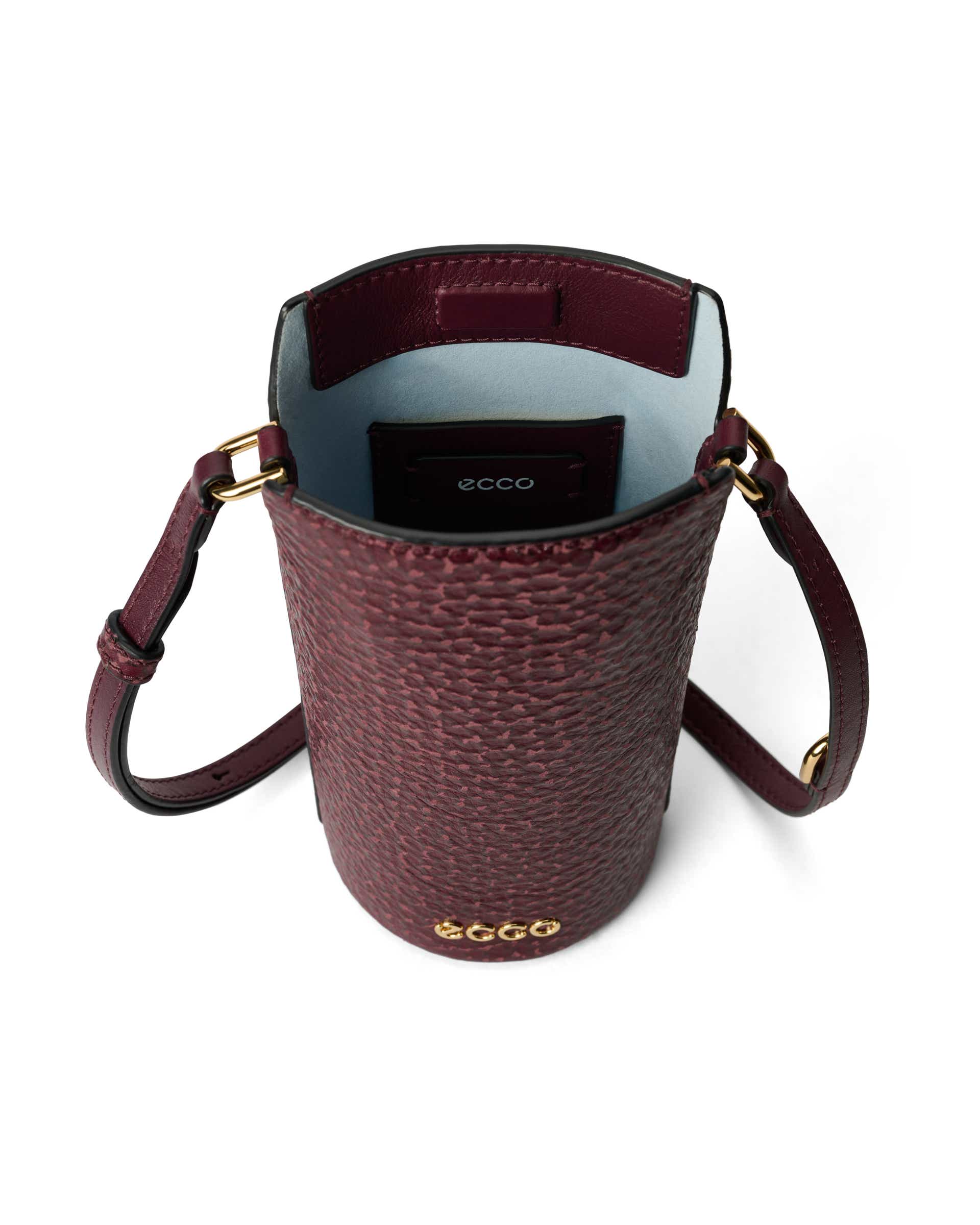 ECCO® Pot Leather Crossbody Bag - Brown - Inside