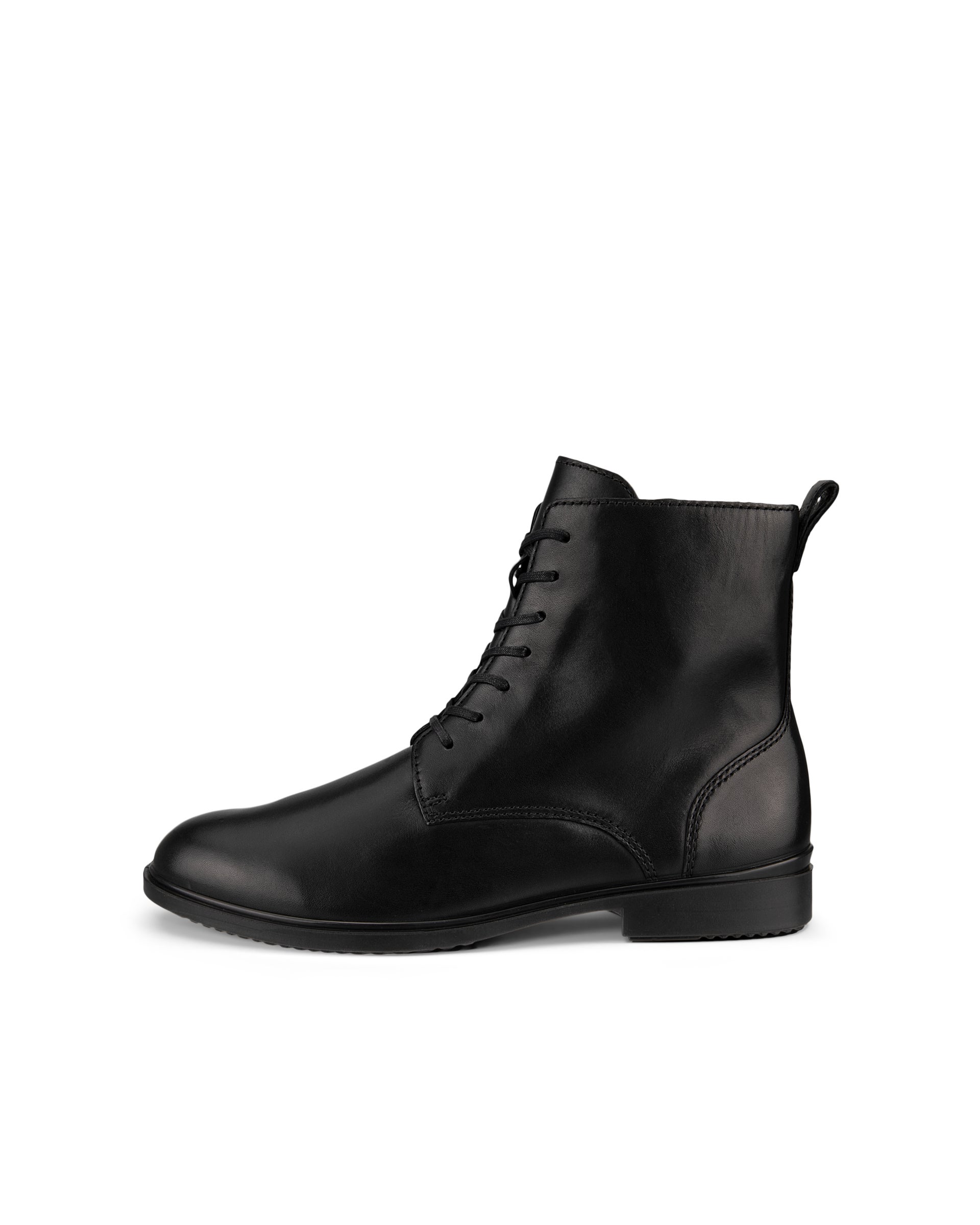 ECCO Dress Classic 15 ウィメンズ レザーレースアップブーツ - ブラック - Outside