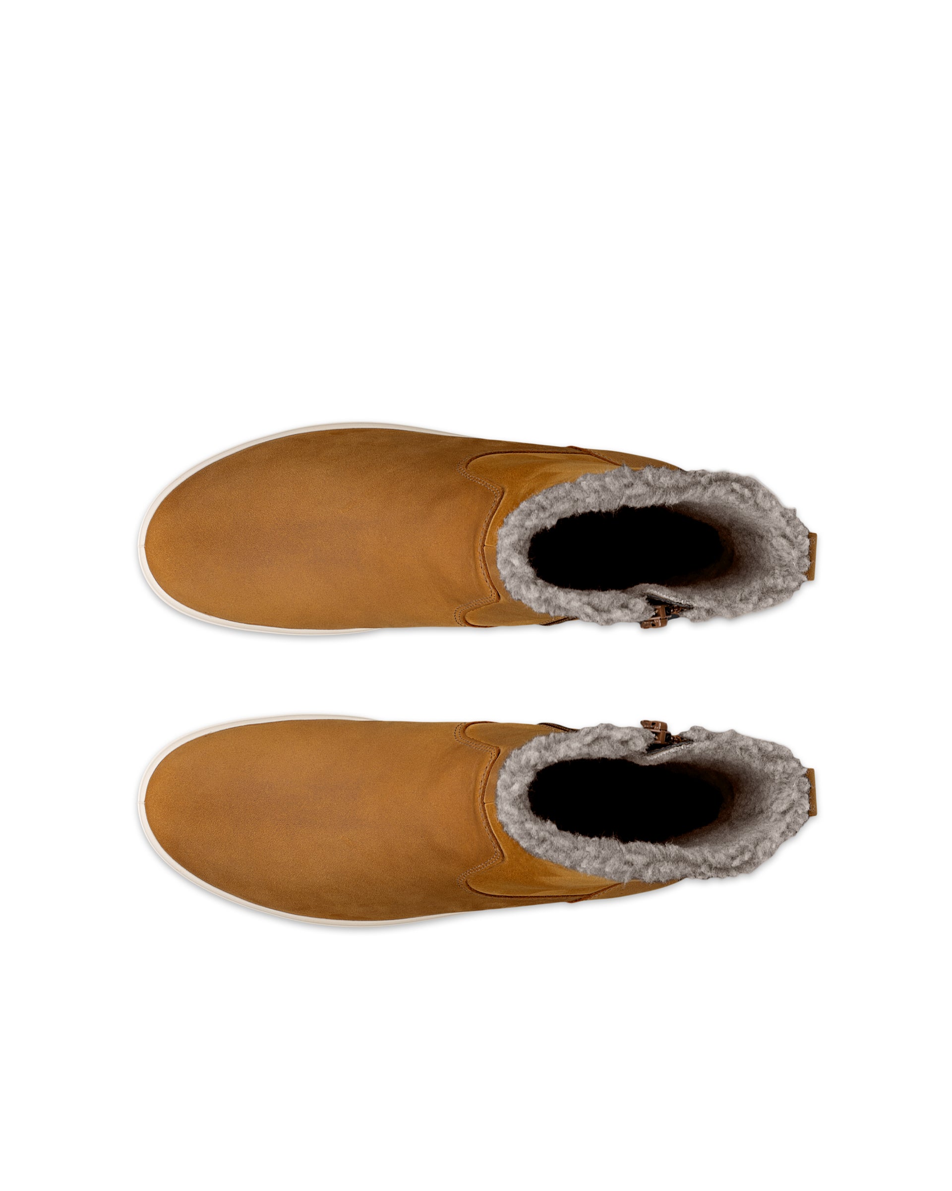 Ženski srednje visoki gležnjarji iz nubuka ECCO® Soft 7 Tred - Rjava - Top left pair