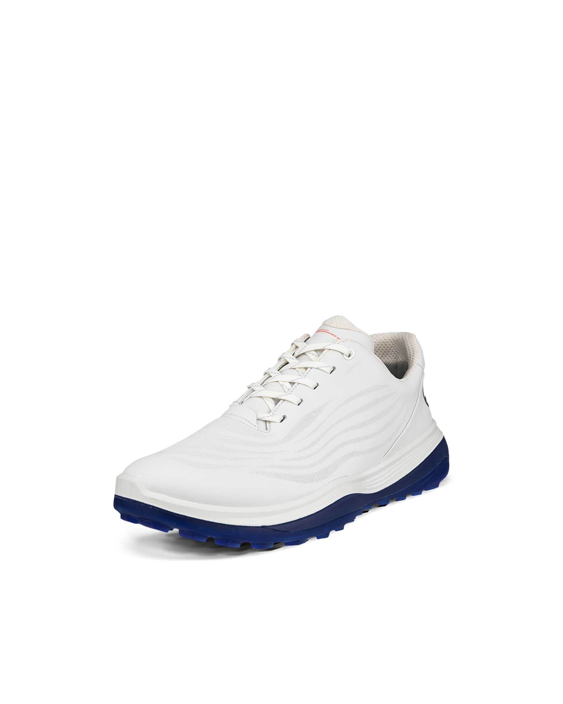 ECCO LT1 GOLF LACE Men メンズ レザーウォータープルーフゴルフシューズ - ホワイト - Main