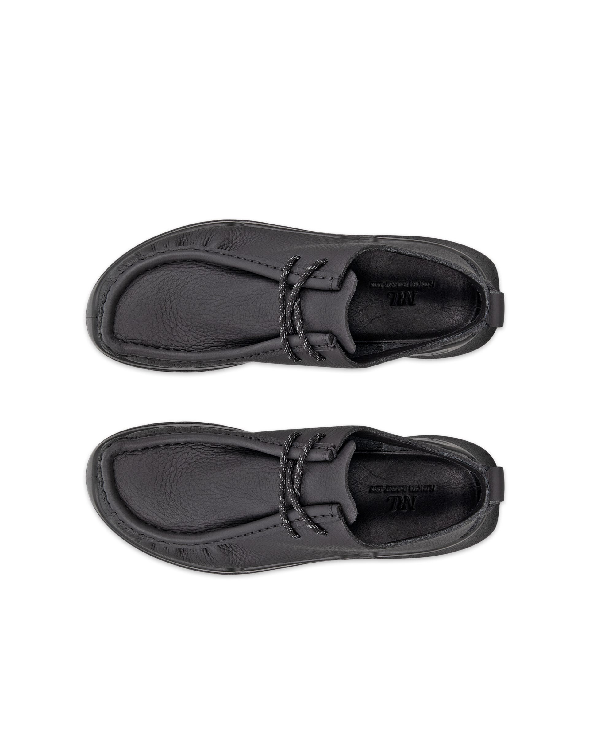 Damskie skórzane buty z ozdobnym szwem ECCO® BIOM 720 - Czarny - Outside