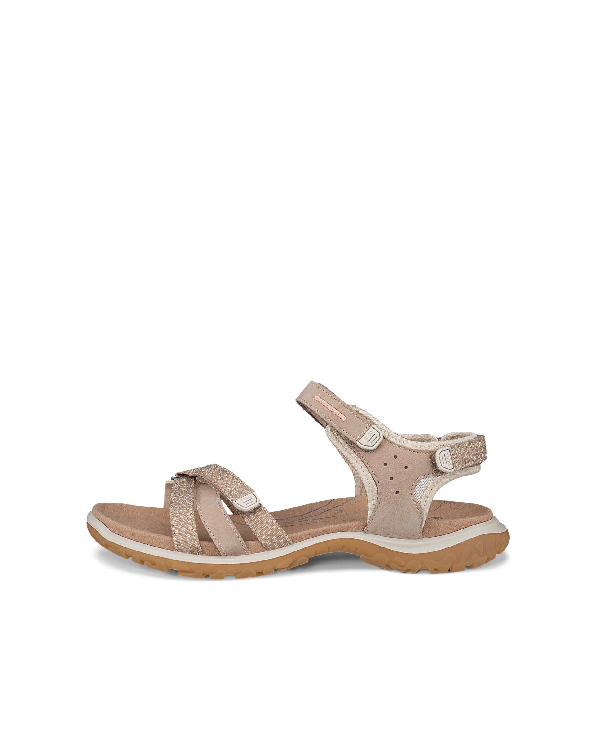 ECCO® Offroad Roam Dames nubuck sandaal met twee bandjes - Beige - Outside