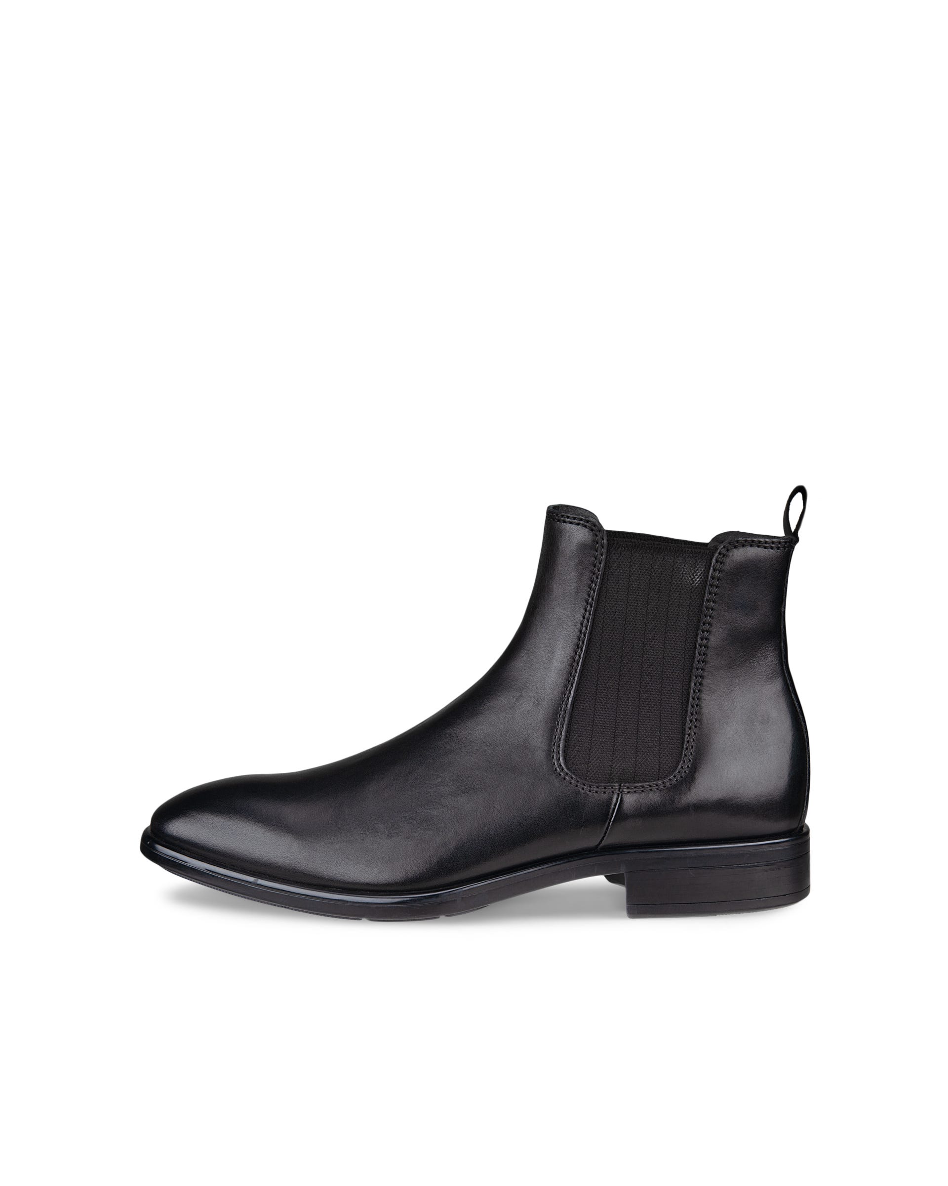 Men's ECCO® Citytray Leather Chelsea Boot - Black - Outside
