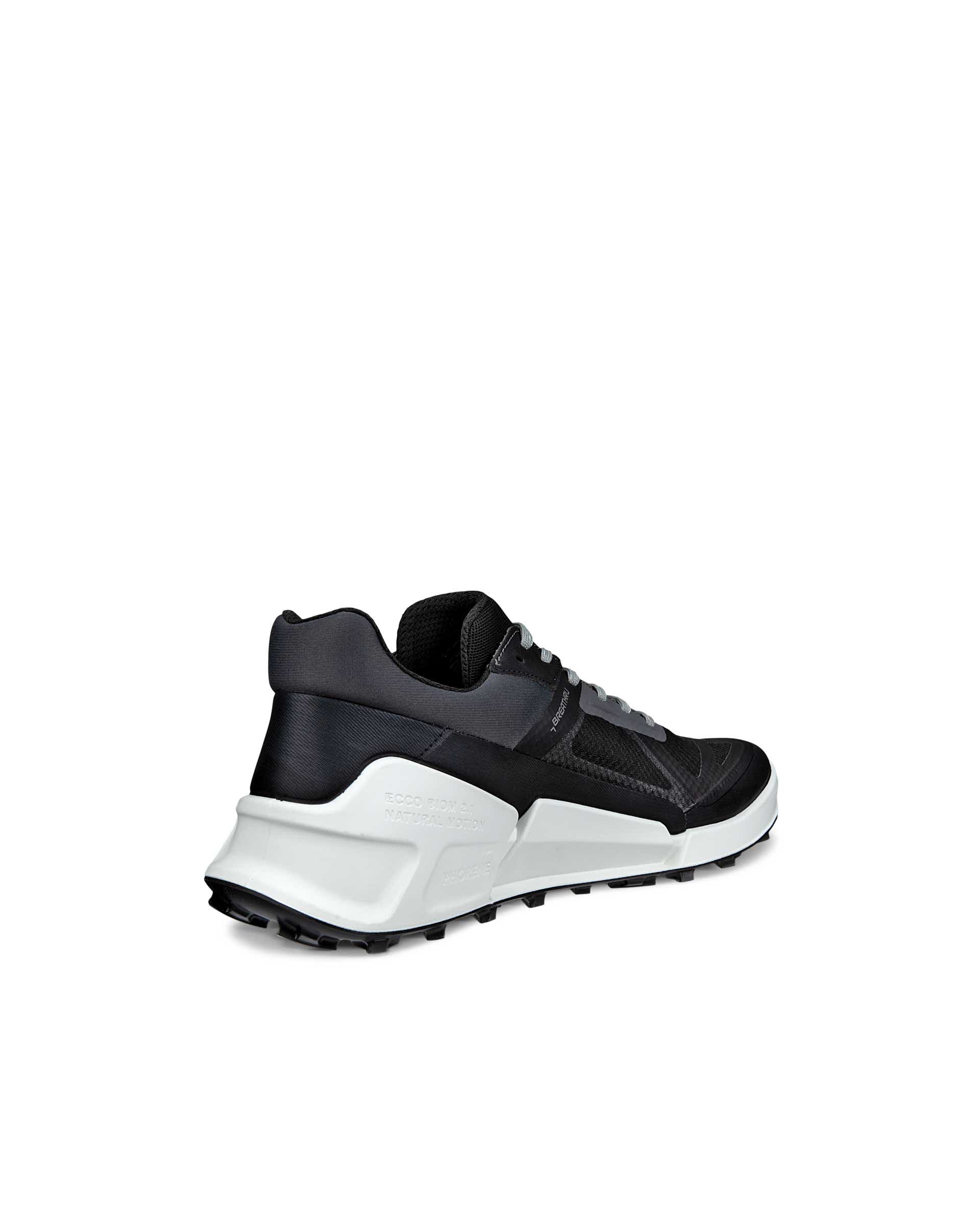 ECCO® Soft 7 chaussures sans lacet en nubuck pour homme - Noir - Back