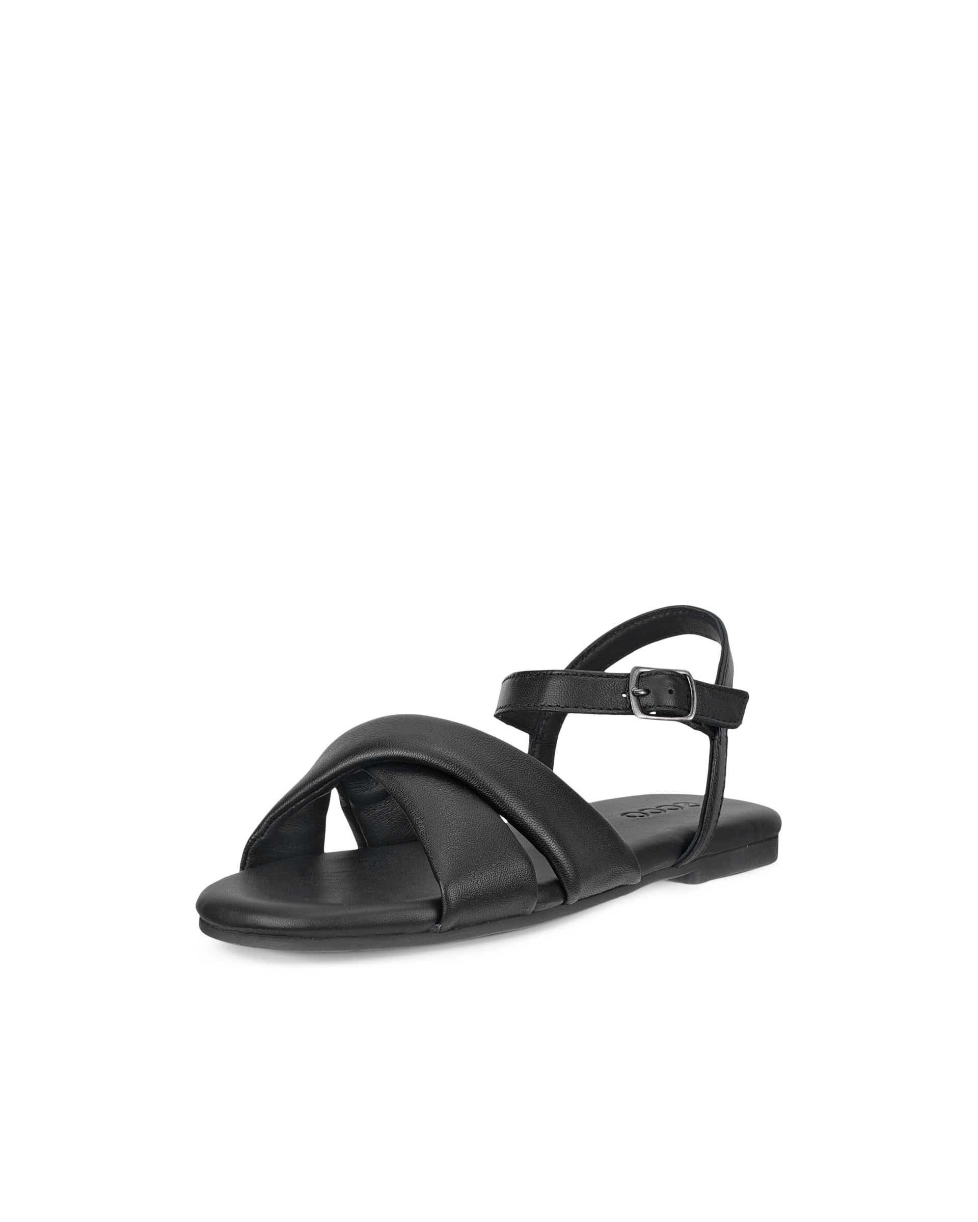 ECCO® MARYLOU női lapos talpú bőrszandál - Fekete - Main