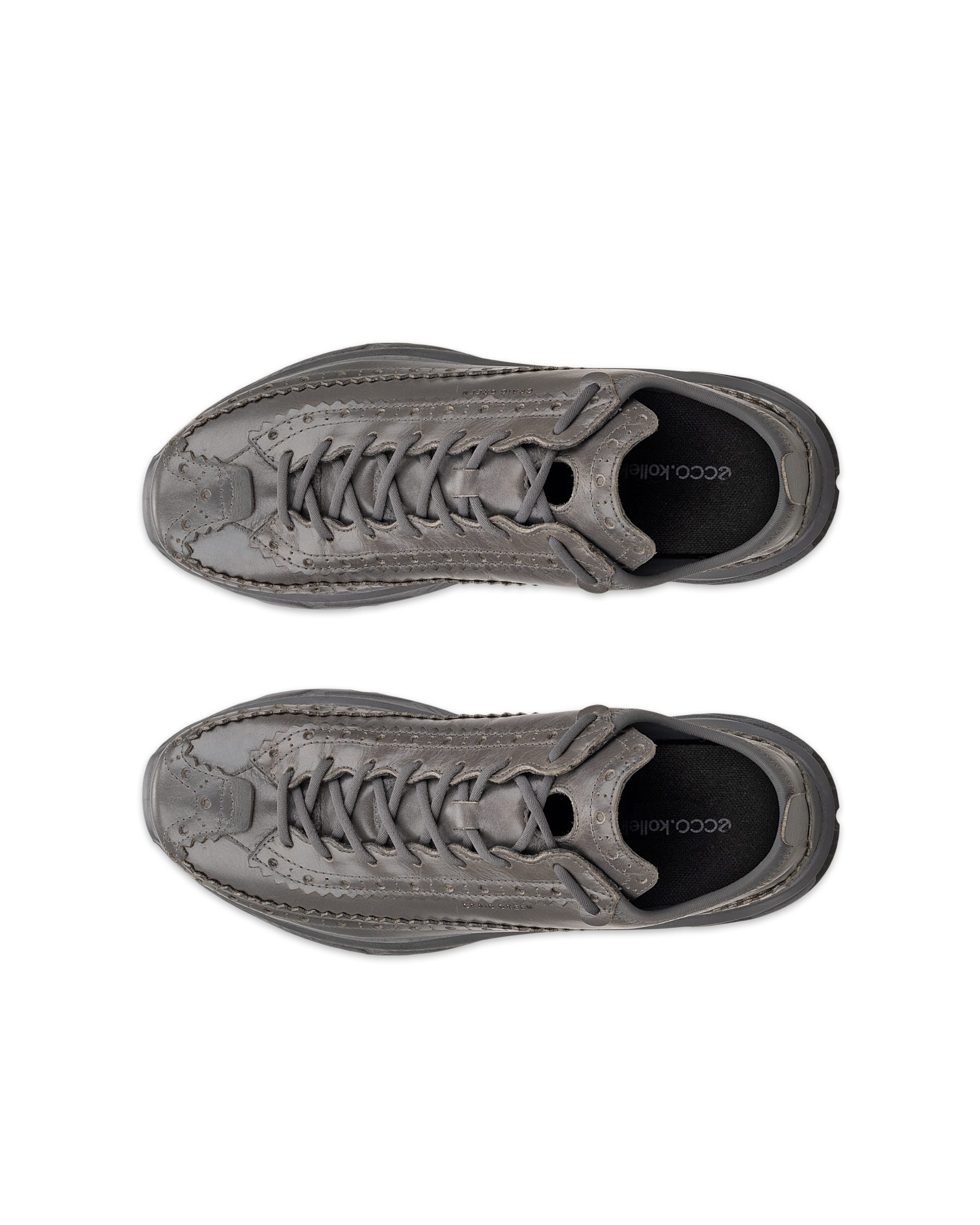ECCO RECEPTOR XP WOMEN ウィメンズ レザーシューズ - グレー - Outside
