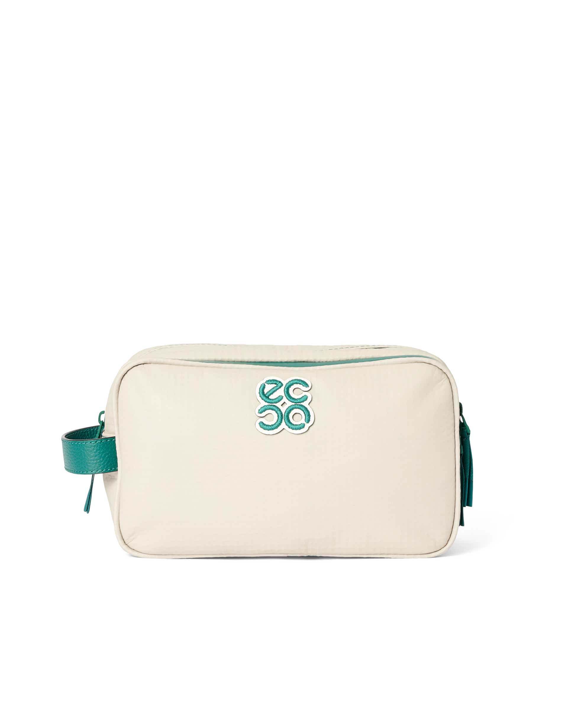ECCO® Golf Zefer Leather Pouch Bag - Beige - Main