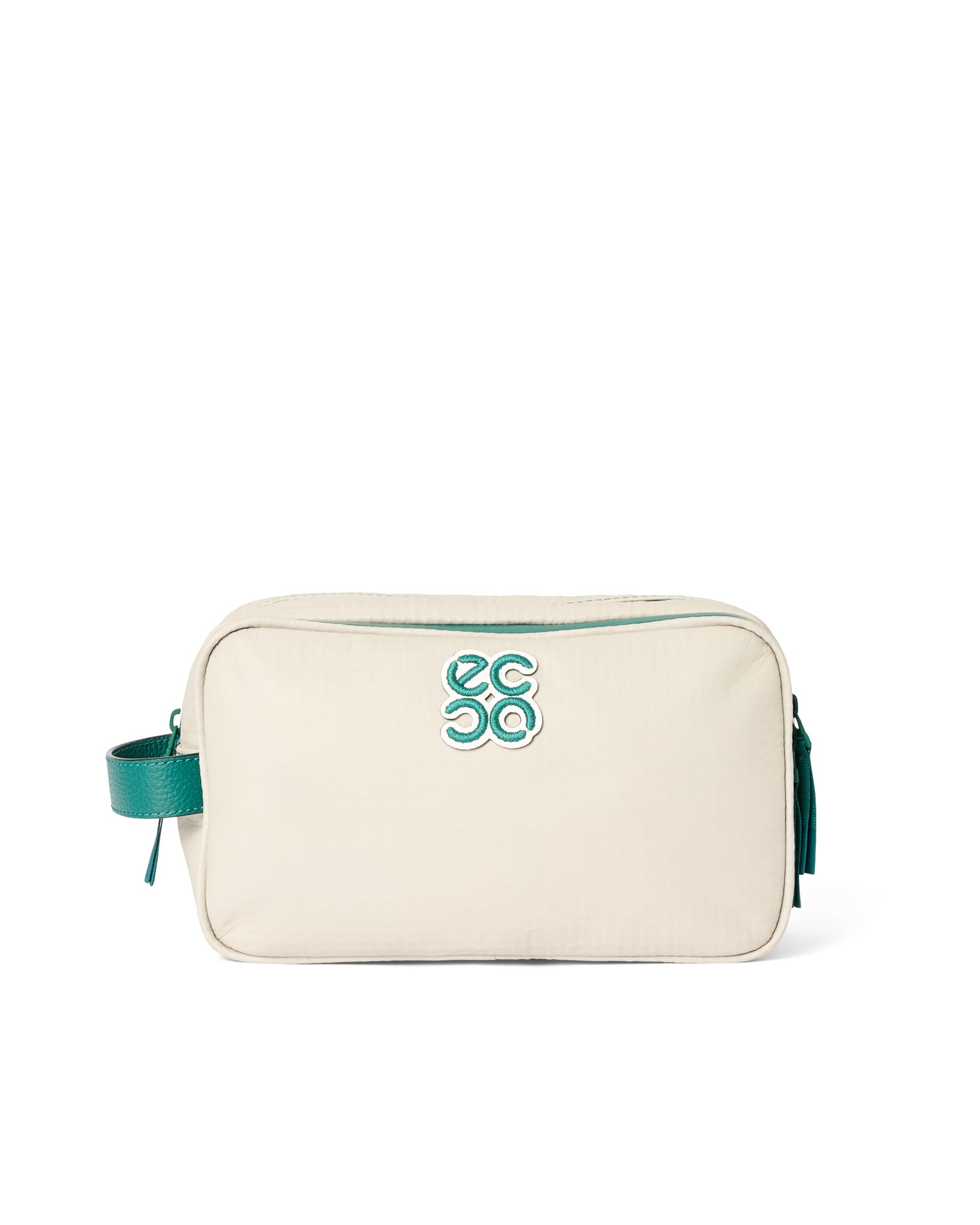 ECCO® Golf Zefer Leather Pouch Bag - Beige - Main