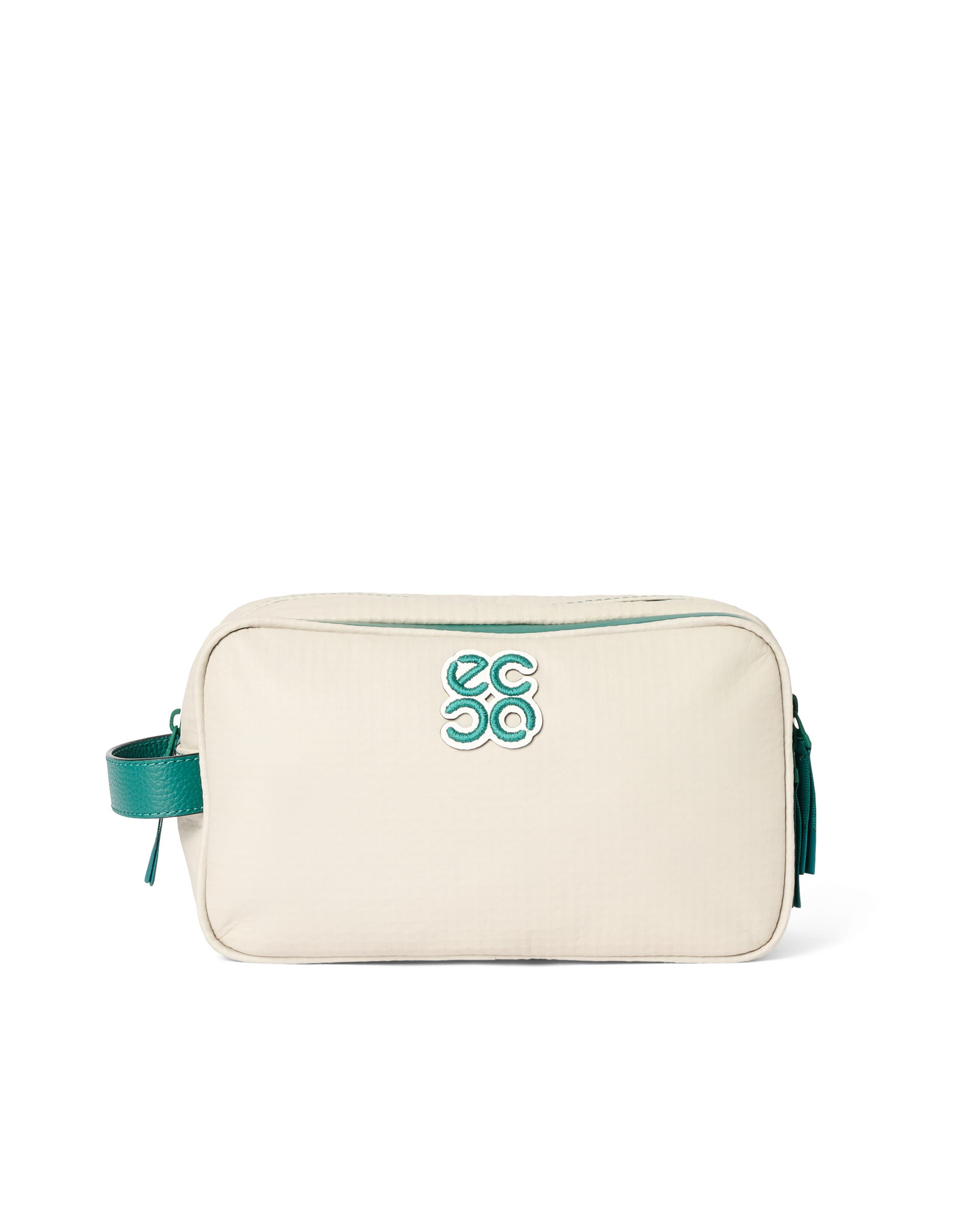 ECCO® Golf Zefer Leather Pouch Bag - Beige - Main