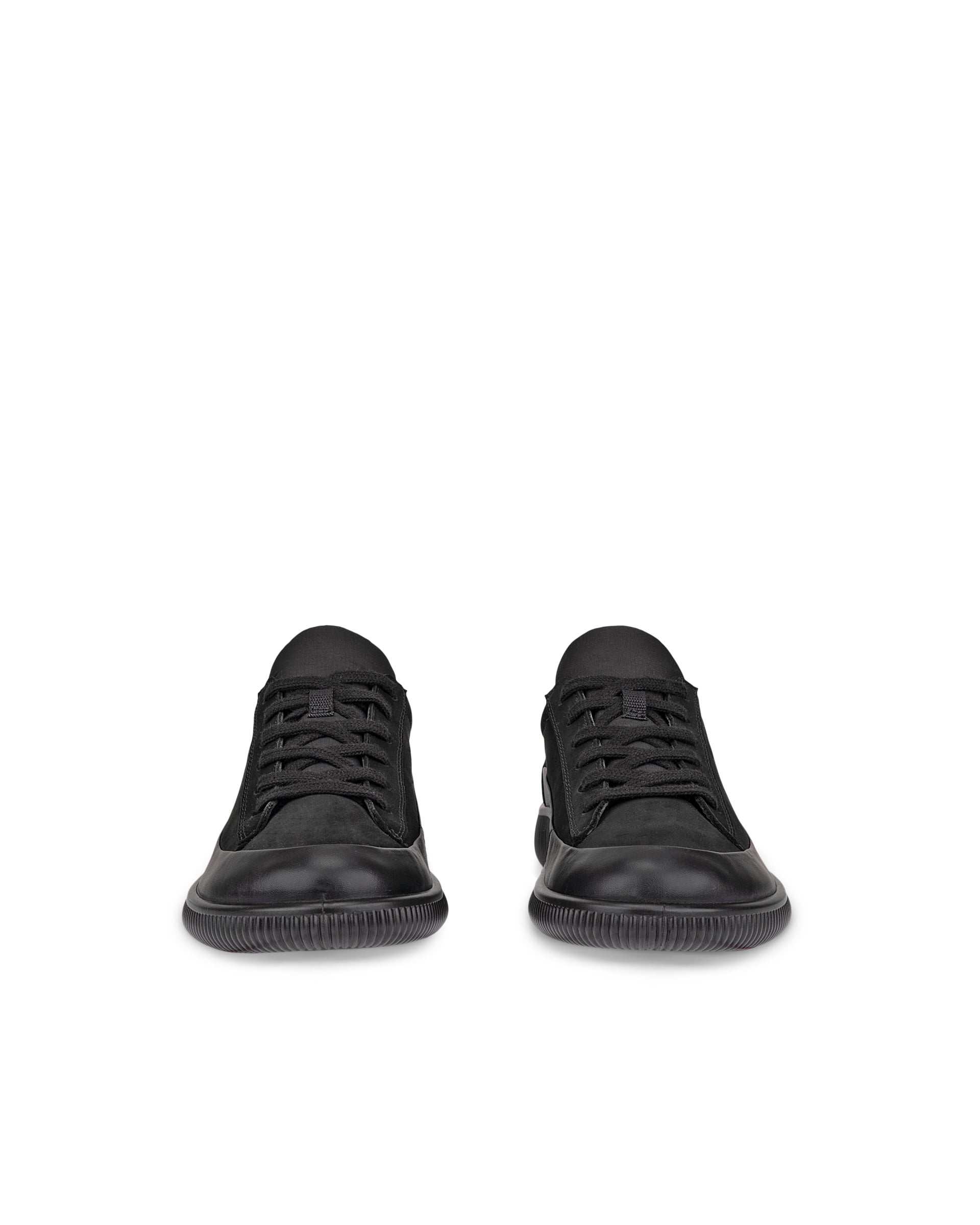 ECCO SOFT ZERO WOMEN'S SNEAKER - Black - Front pair