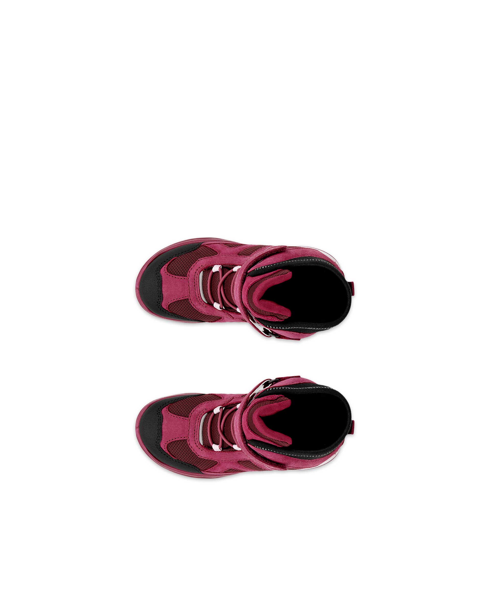 ECCO® SNOW MOUNTAIN bottes d'hiver imperméable en nubuck pour enfant - Rouge - Top left pair