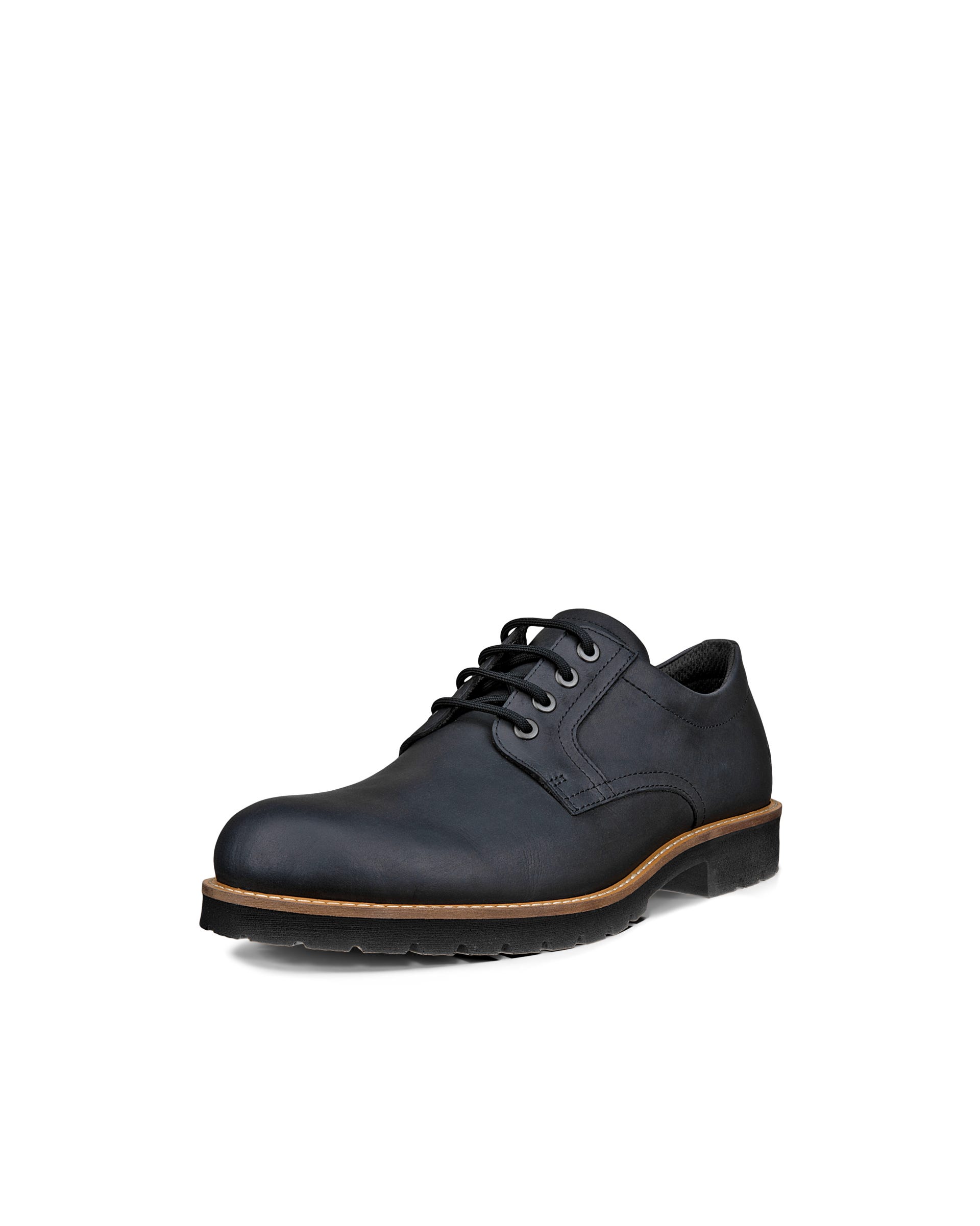 Men's ECCO® Jamestown Leather Derby Shoe - Black - Main