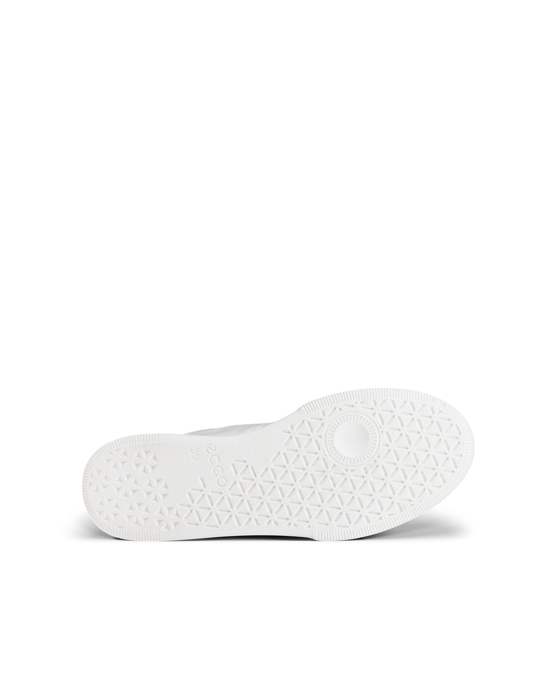 Damskie skórzane wysokie sneakersy ECCO® STREET COURT - Biały - Sole