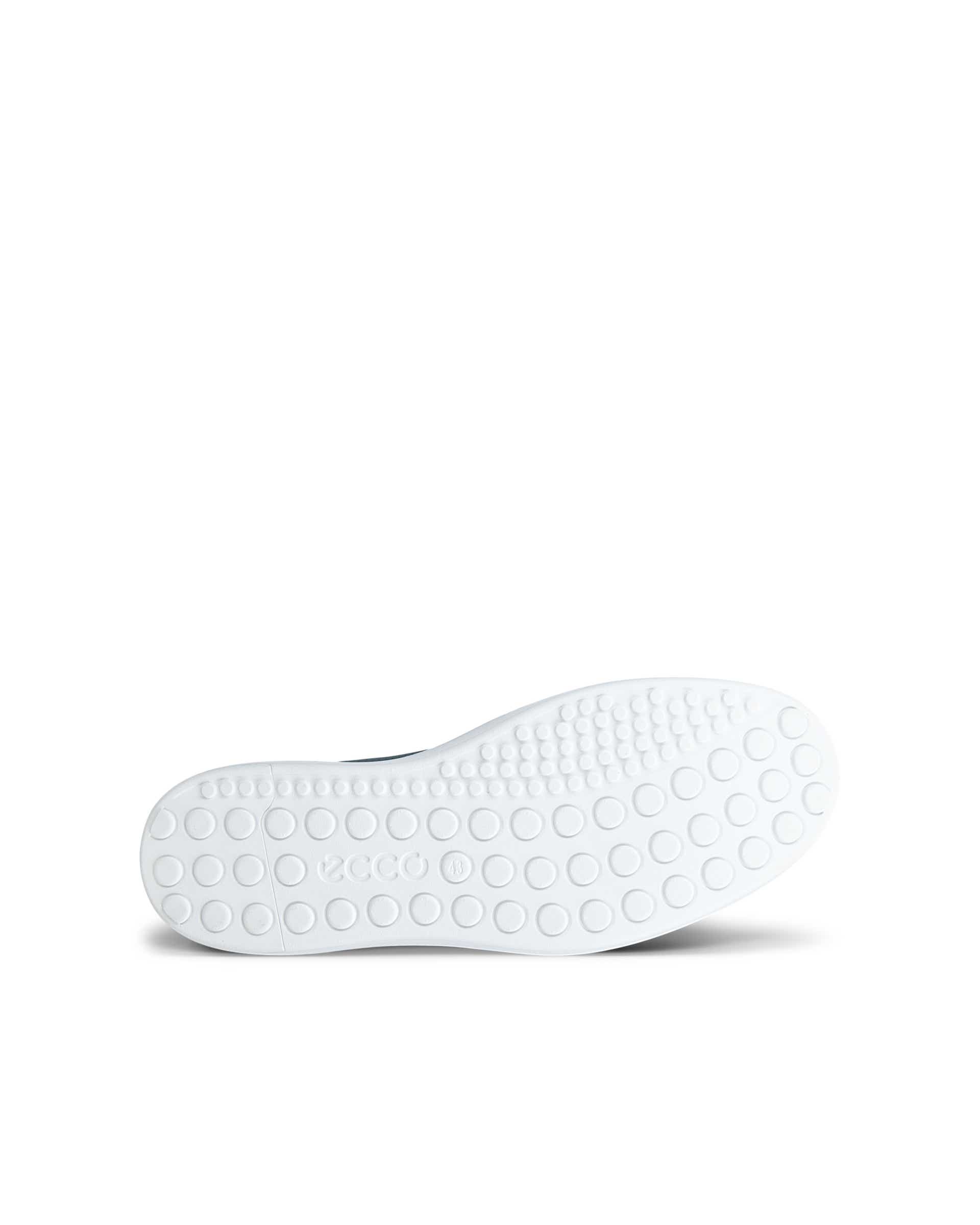 Men's ECCO® Soft 60 Nubuck Slip-On - Blue - Sole