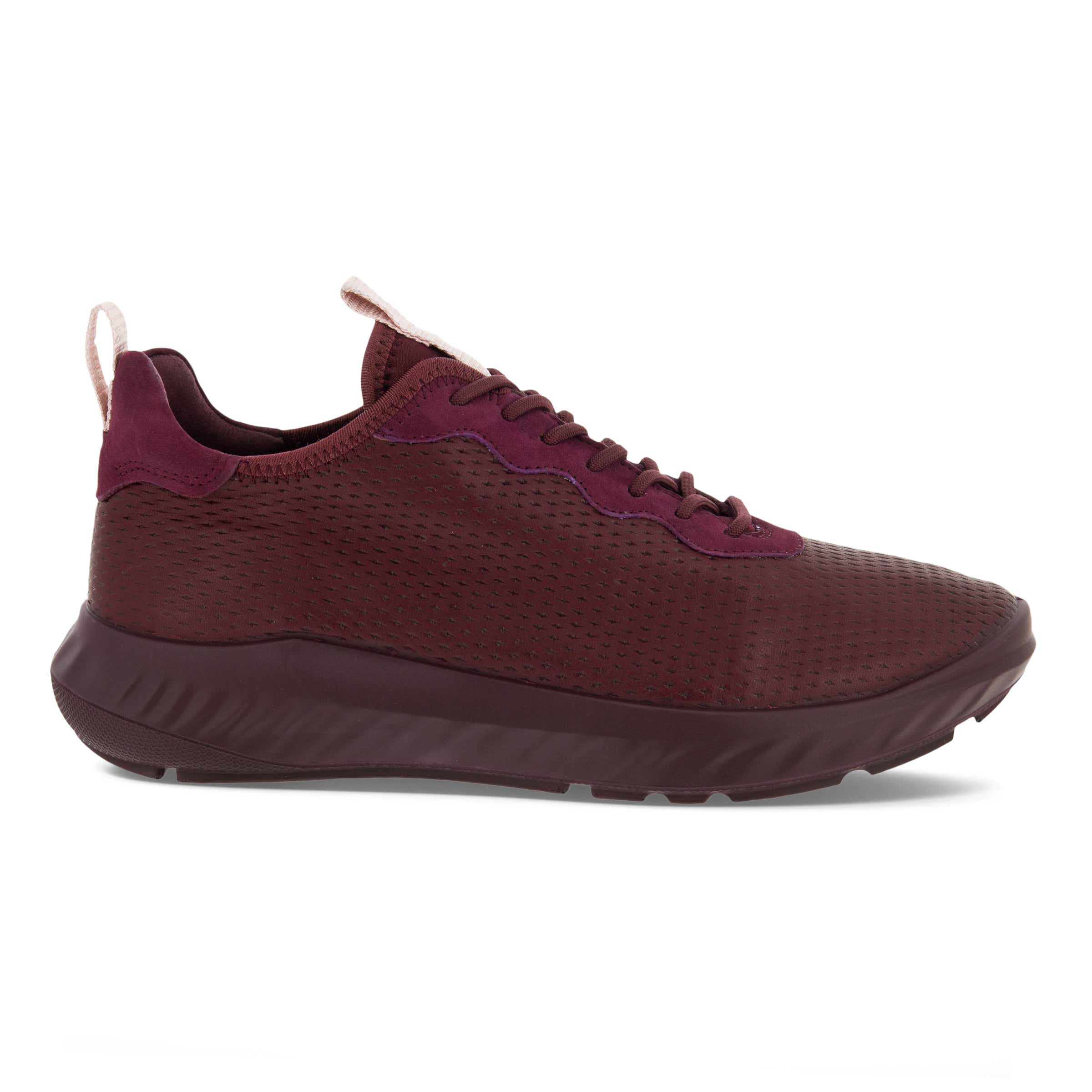 ECCO ATH 1F ウィメンズ レザースニーカー - レッド - Outside