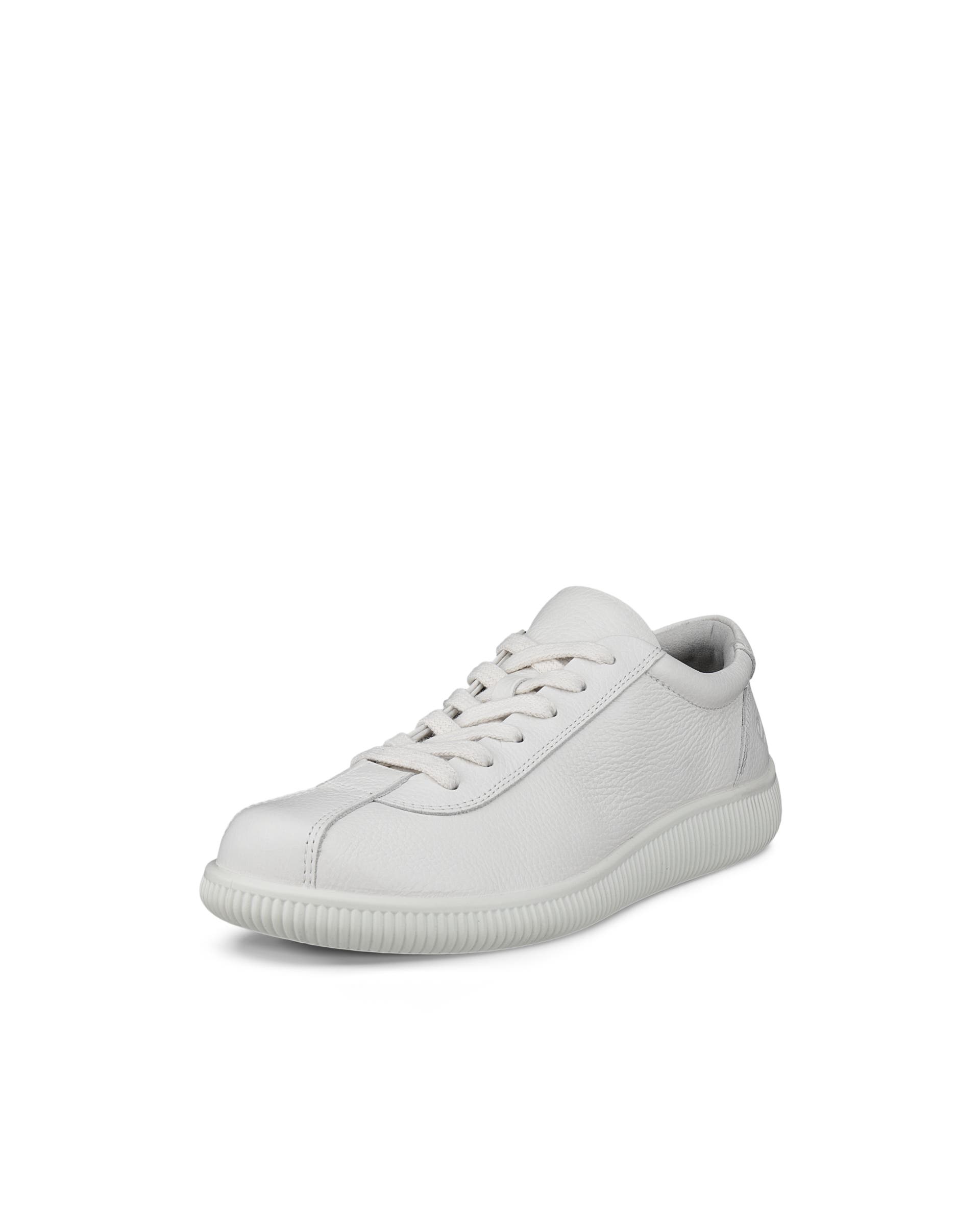 Women's ECCO® Soft Zero Leather Sneaker - White - Main