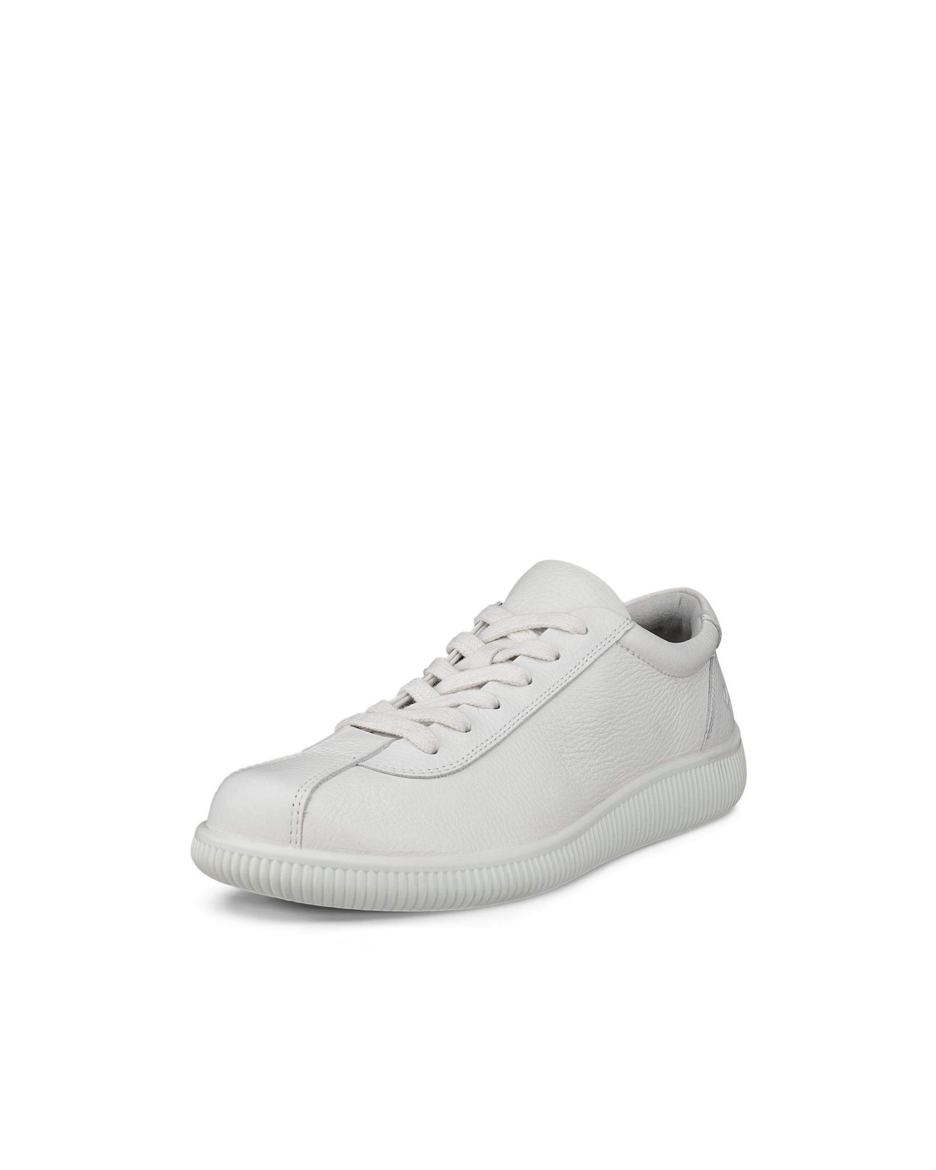 Women's ECCO® Soft Zero Leather Sneaker - White - Main