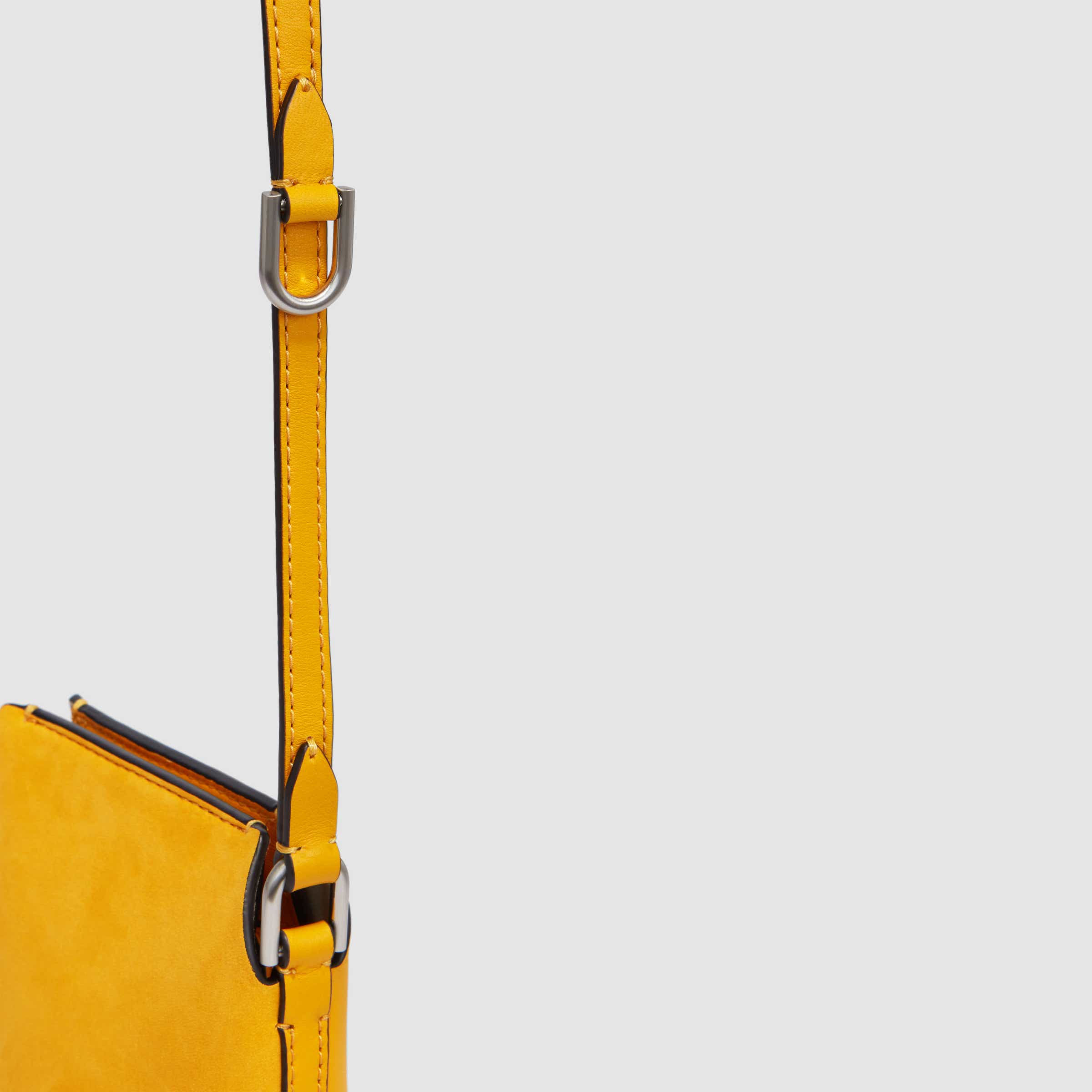 ECCO® Pot Hybrid Leather Crossbody Bag - Yellow - Detail-1