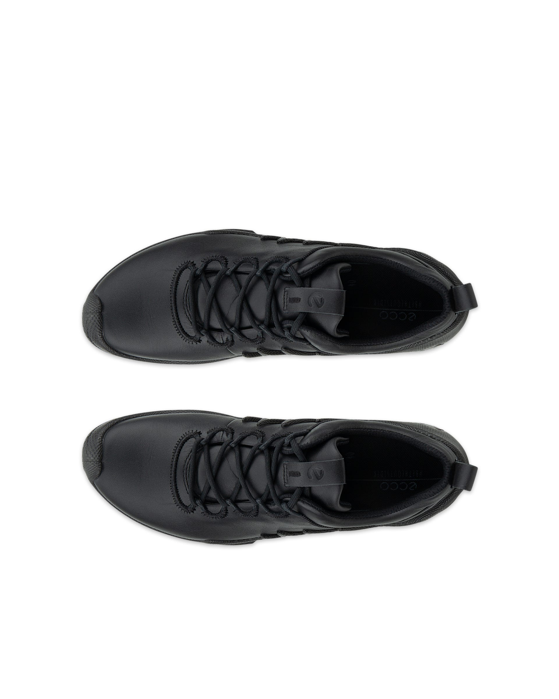 Women's ECCO® BIOM AEX Leather Shoe - Black - Top left pair