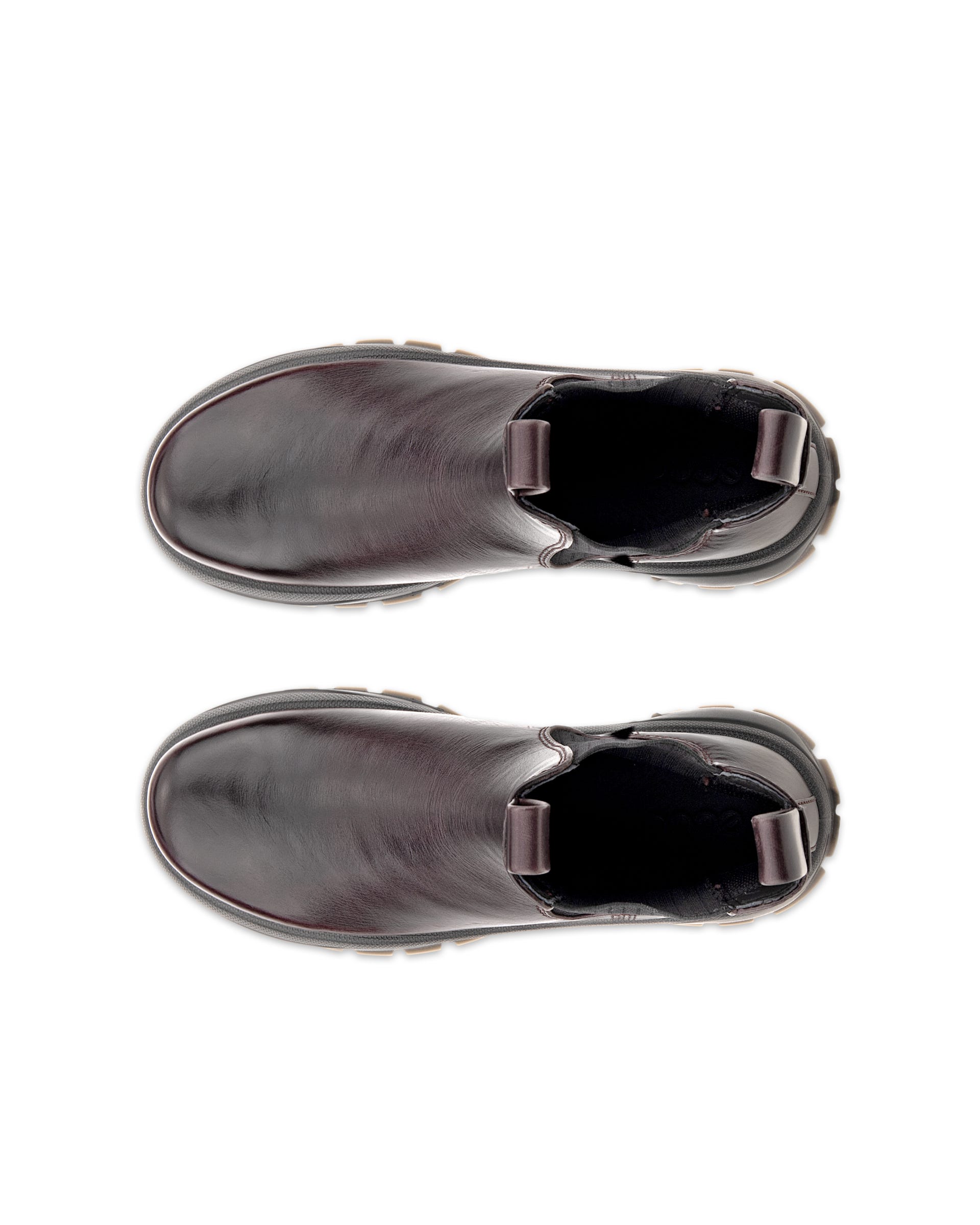 ECCO® TRACK 30 dames leren Chelsea boot - Bruin - Top left pair