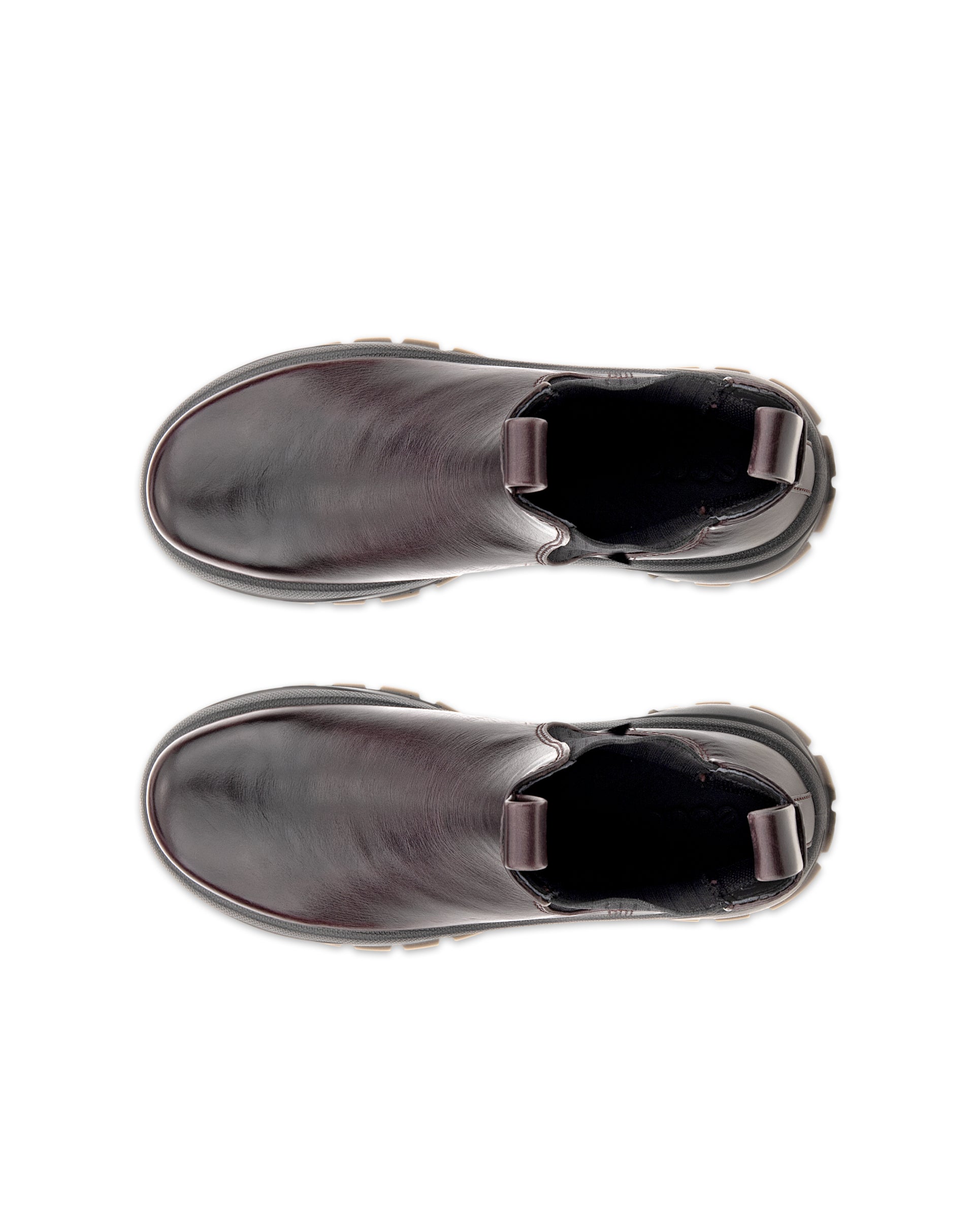 ECCO® TRACK 30 Damen Chelsea Boot aus Leder - Braun - Top left pair