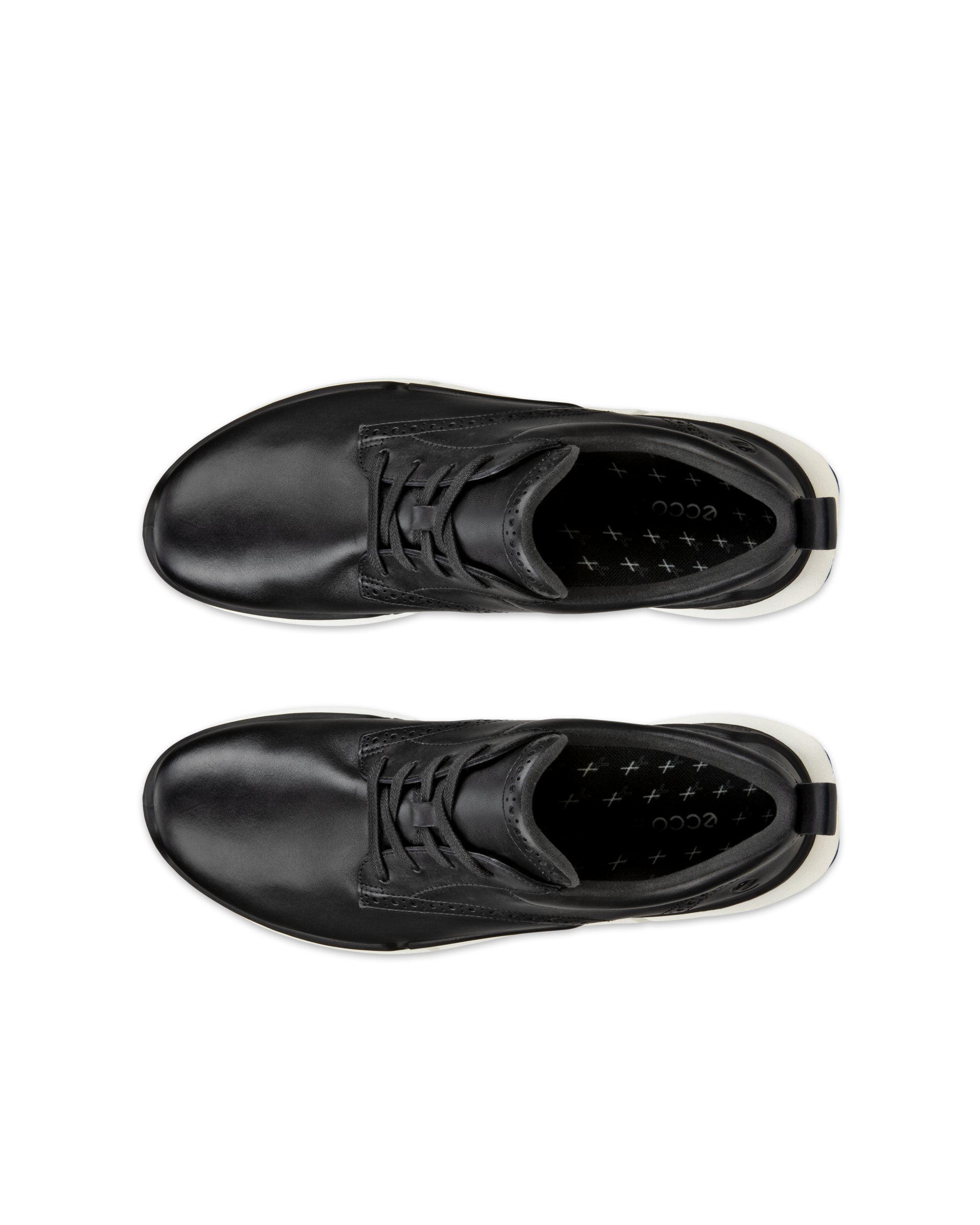 Men's ECCO® Biom 2.2 Hybrid Leather Sneaker - Black - Top left pair
