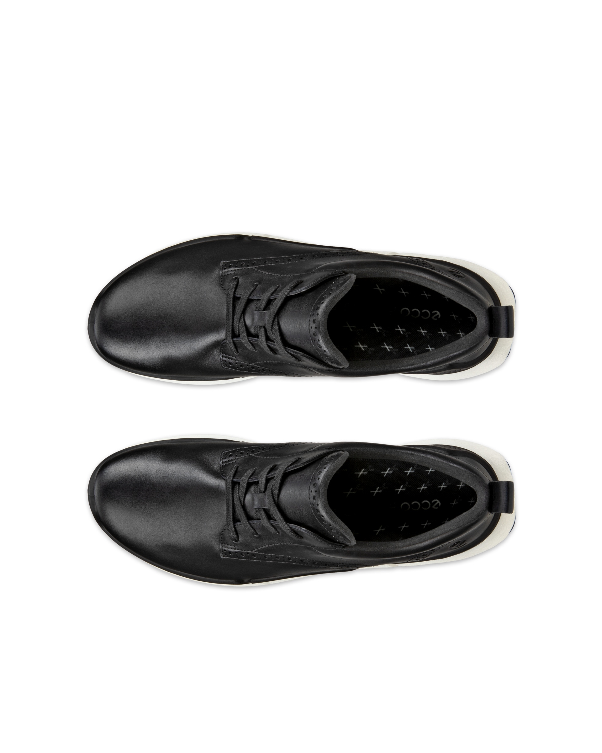 Men's ECCO® Biom 2.2 Hybrid Leather Sneaker - Black - Top left pair