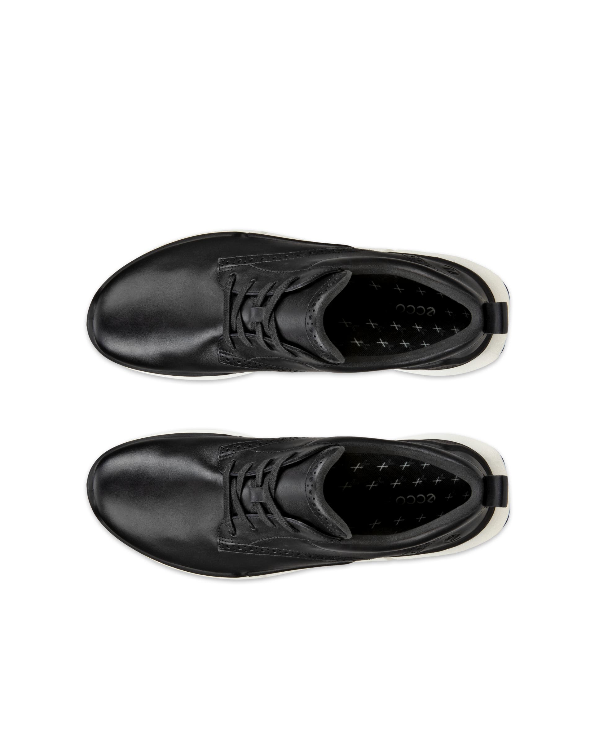 ECCO® Biom 2.2 Hybrid baskets en cuir pour homme - Noir - Top left pair