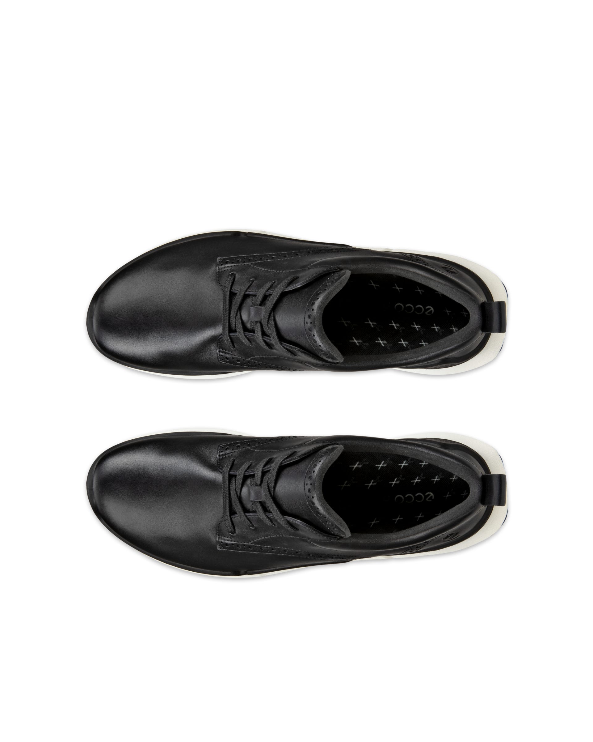 ECCO® Biom 2.2 Hybrid baskets en cuir pour homme - Noir - Top left pair