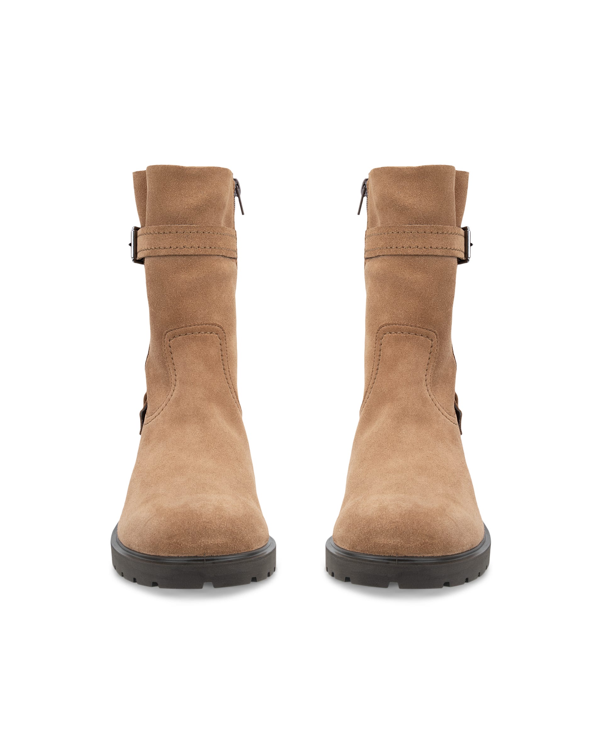 Women's ECCO® METROPOLE VIENNA Suede High-Cut Boot - Brown - Outside