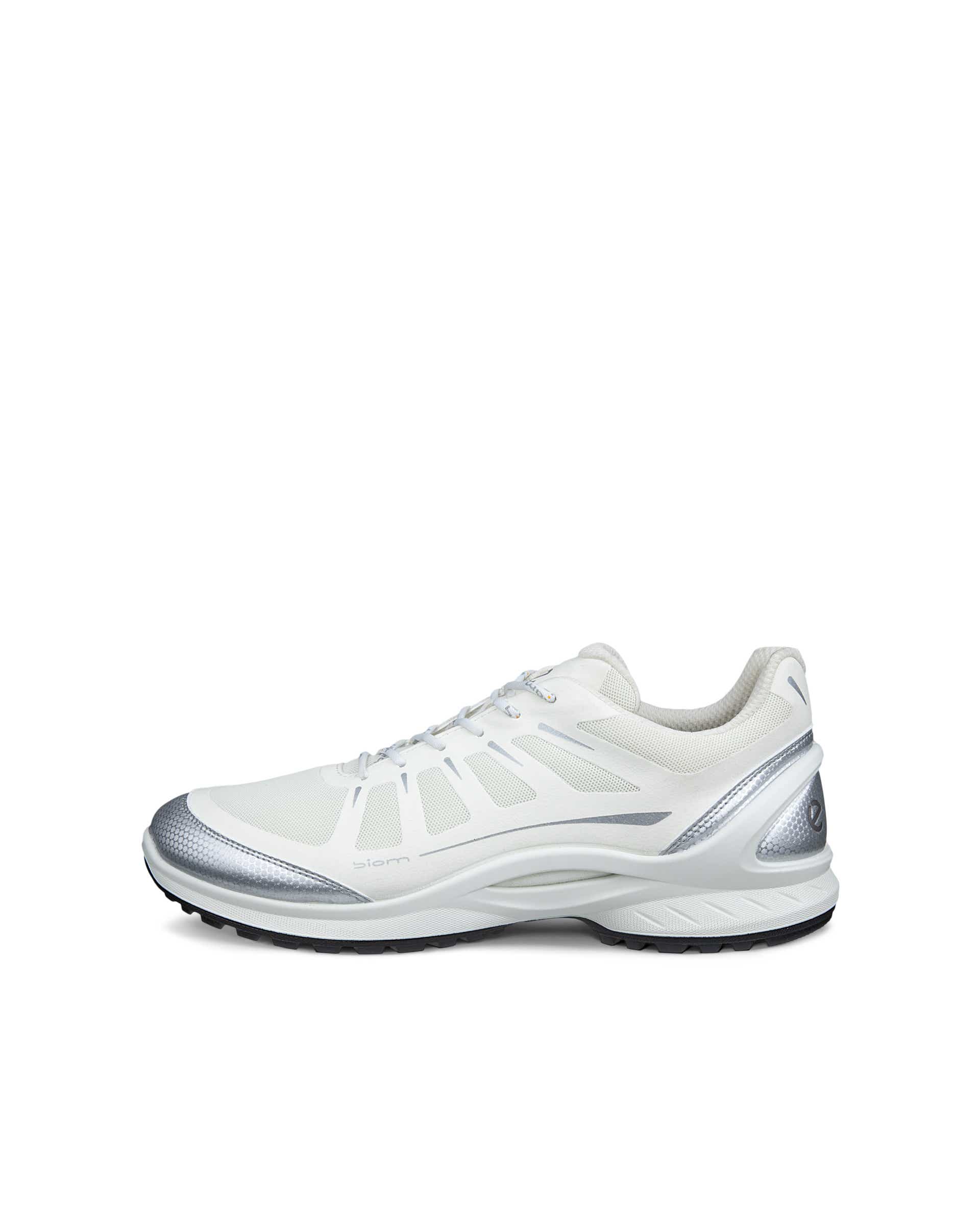 Men's ECCO® BIOM ENERGI Textile Trainer - White - Outside