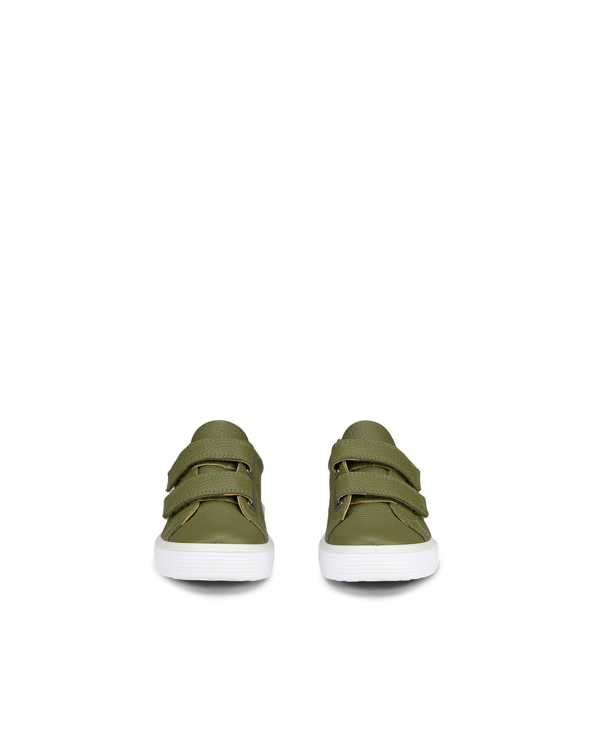ECCO® Street Platform baskets en cuir pour femme - Vert - Front pair