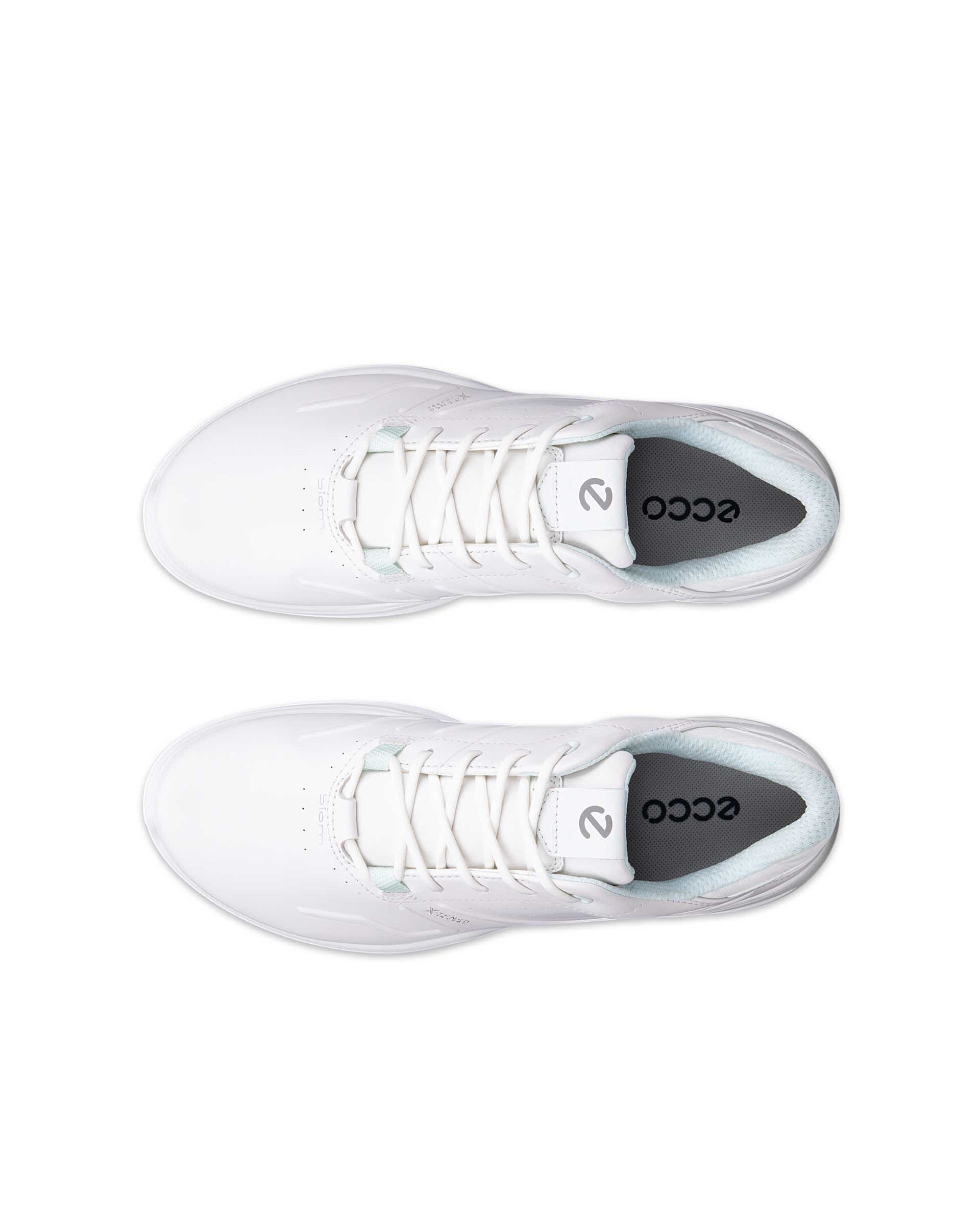 Women's ECCO® Golf Biom H6 Leather Waterproof Golf Shoe - White - Top left pair