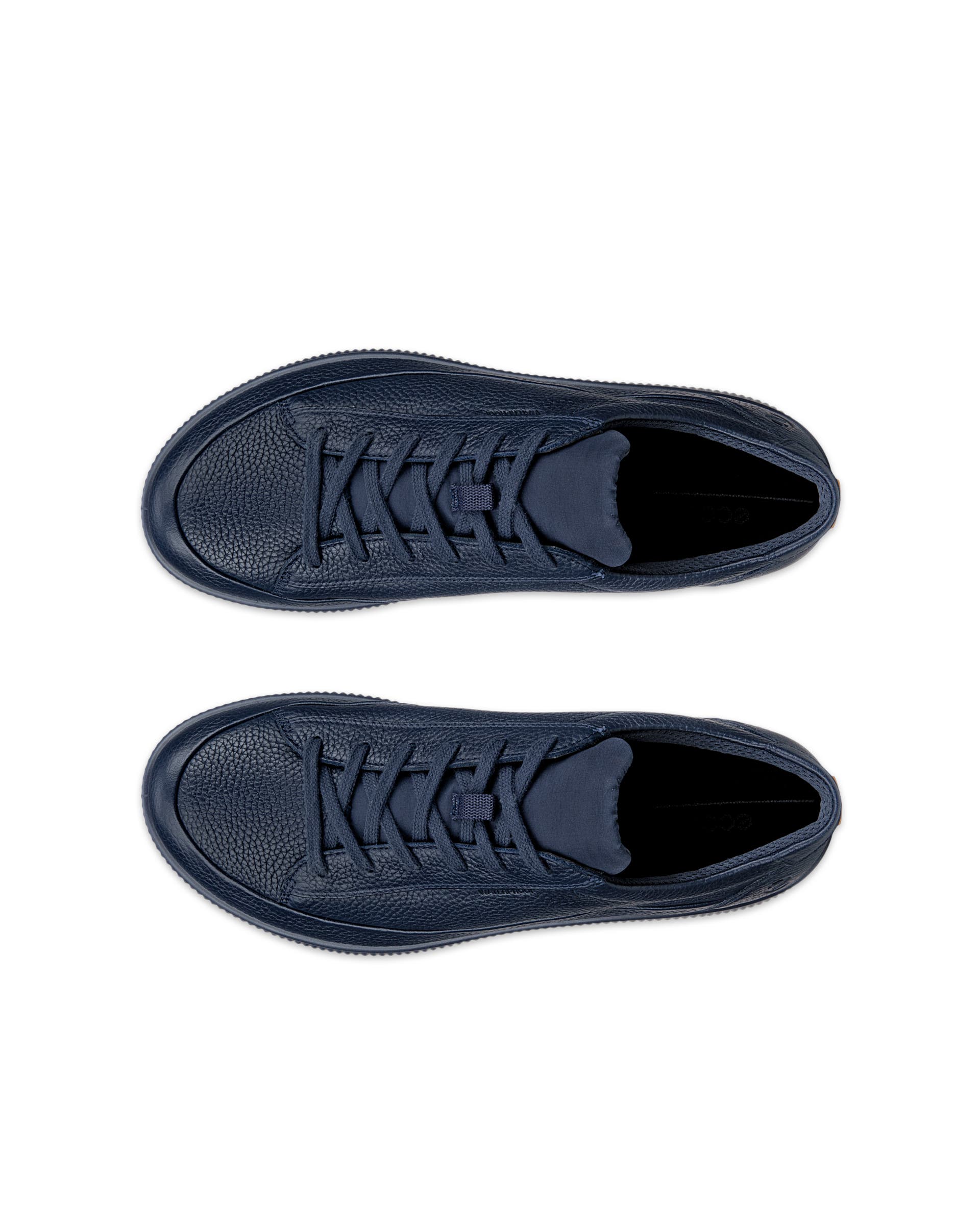 ECCO® SOFT ZERO Herren Sneaker aus Nubukleder - Blau - Top left pair